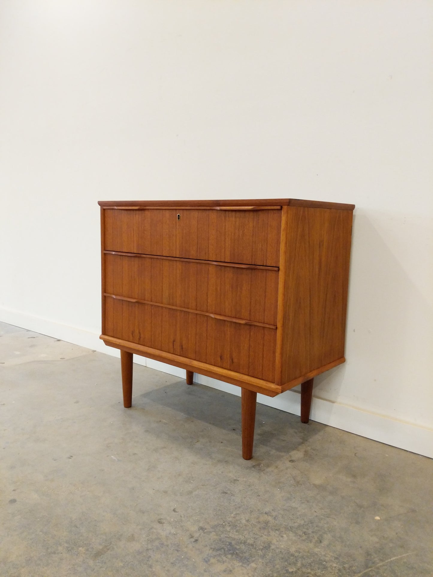 Vintage Danish Modern Teak Low Dresser