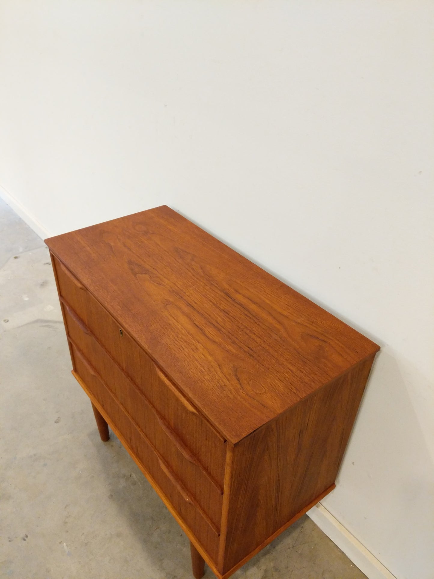 Vintage Danish Modern Teak Low Dresser