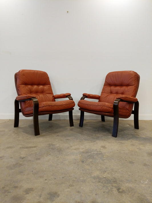 Pair of Vintage Danish Modern Lounge Chairs