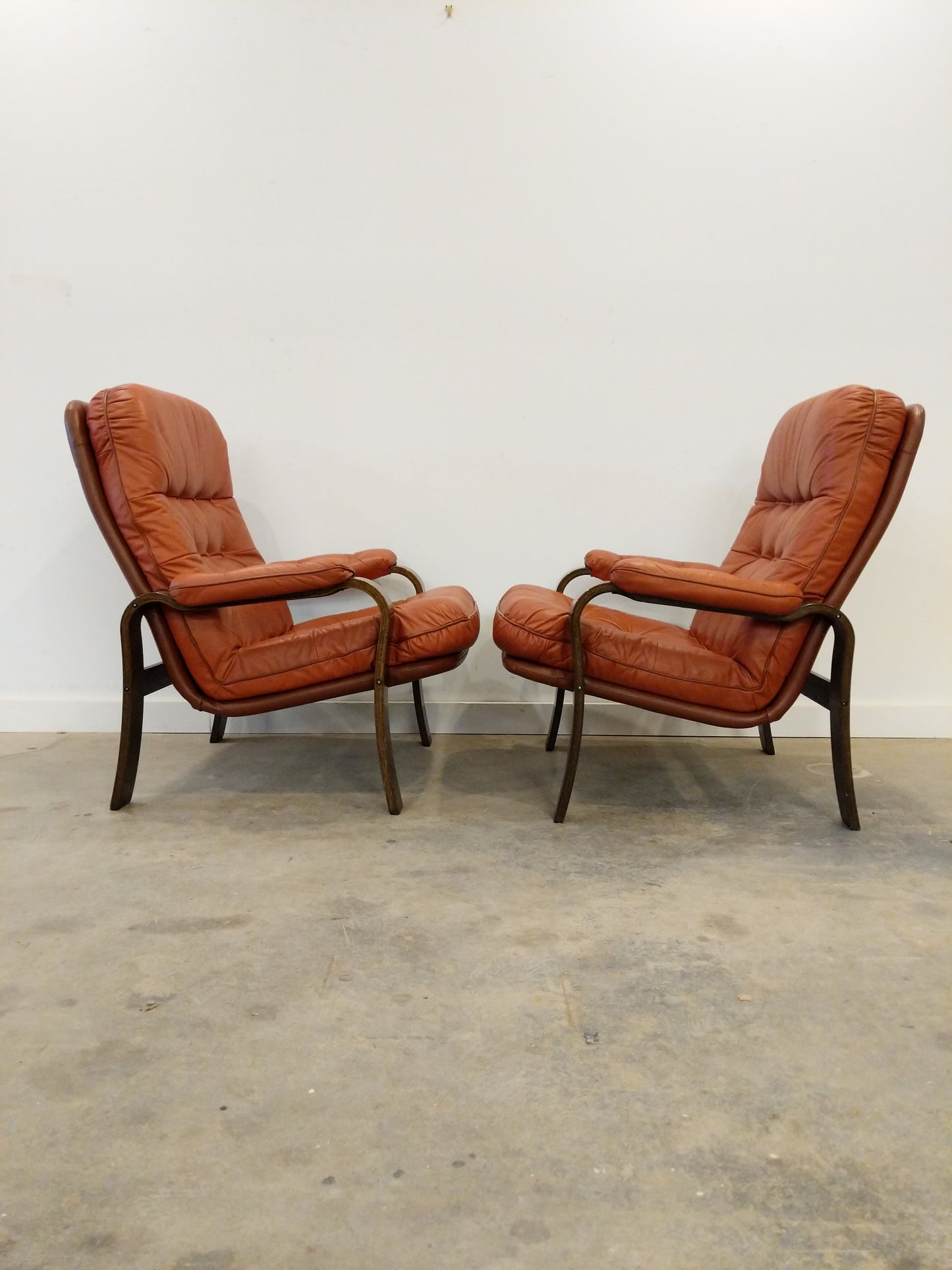 Pair of Vintage Danish Modern Lounge Chairs