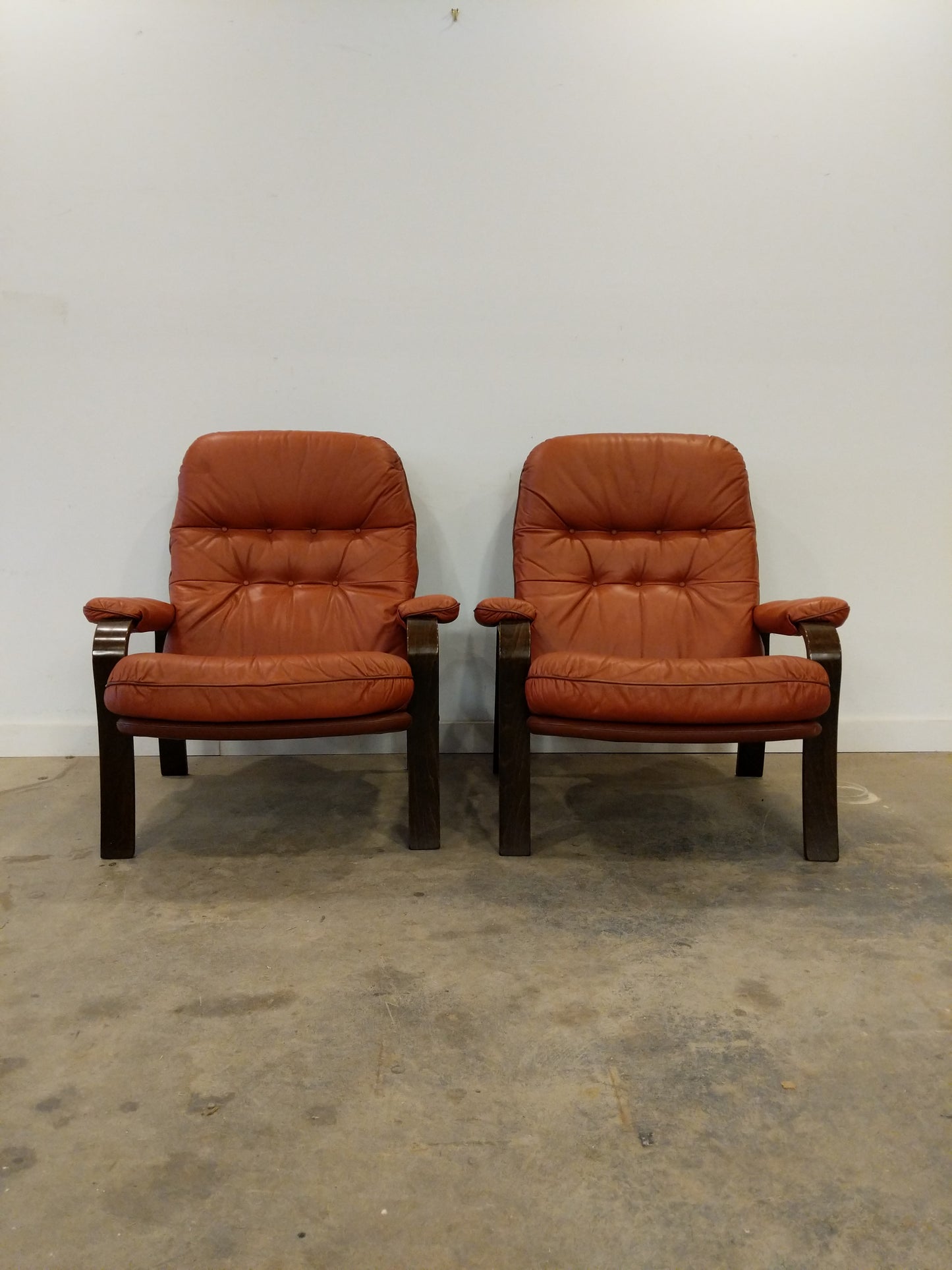 Pair of Vintage Danish Modern Lounge Chairs