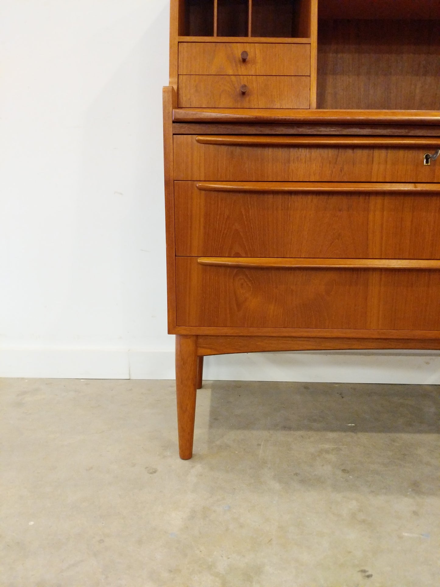 RESERVED - Vintage Danish Modern Teak Secretary Desk