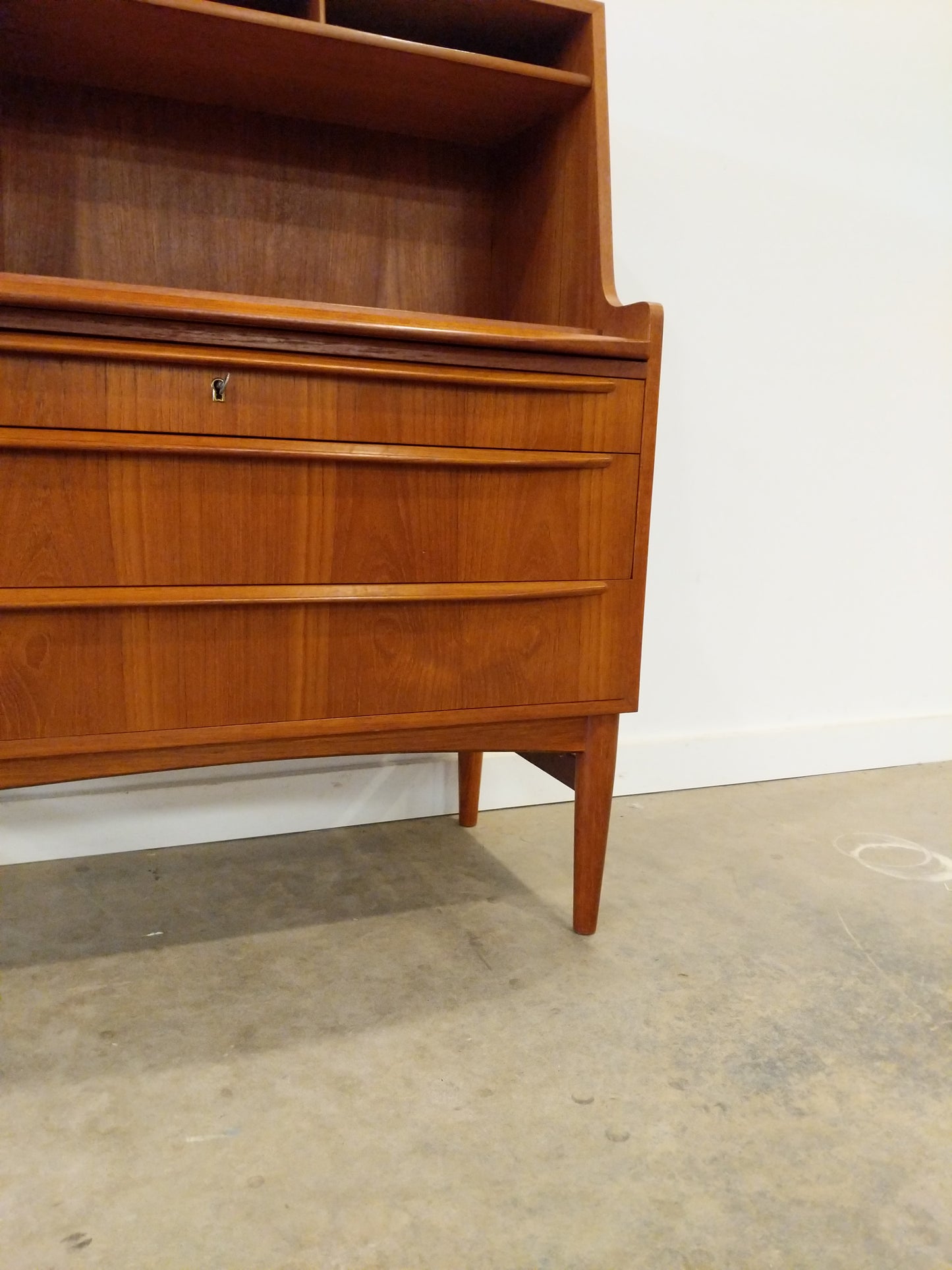 RESERVED - Vintage Danish Modern Teak Secretary Desk