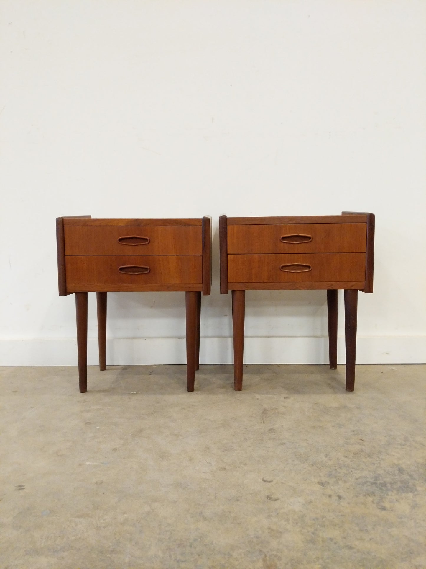 Pair of Vintage Danish Modern Teak Nightstands