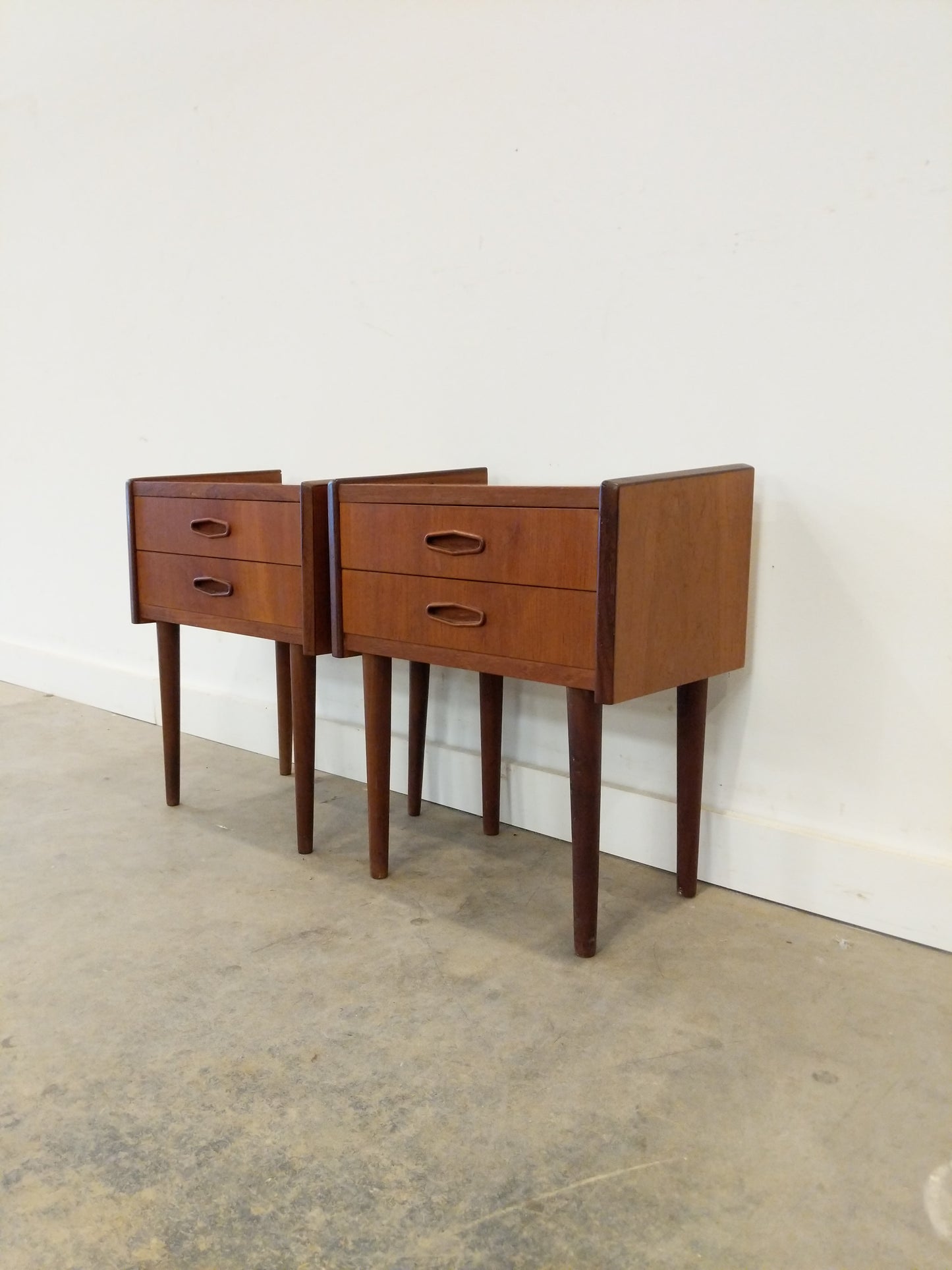Pair of Vintage Danish Modern Teak Nightstands