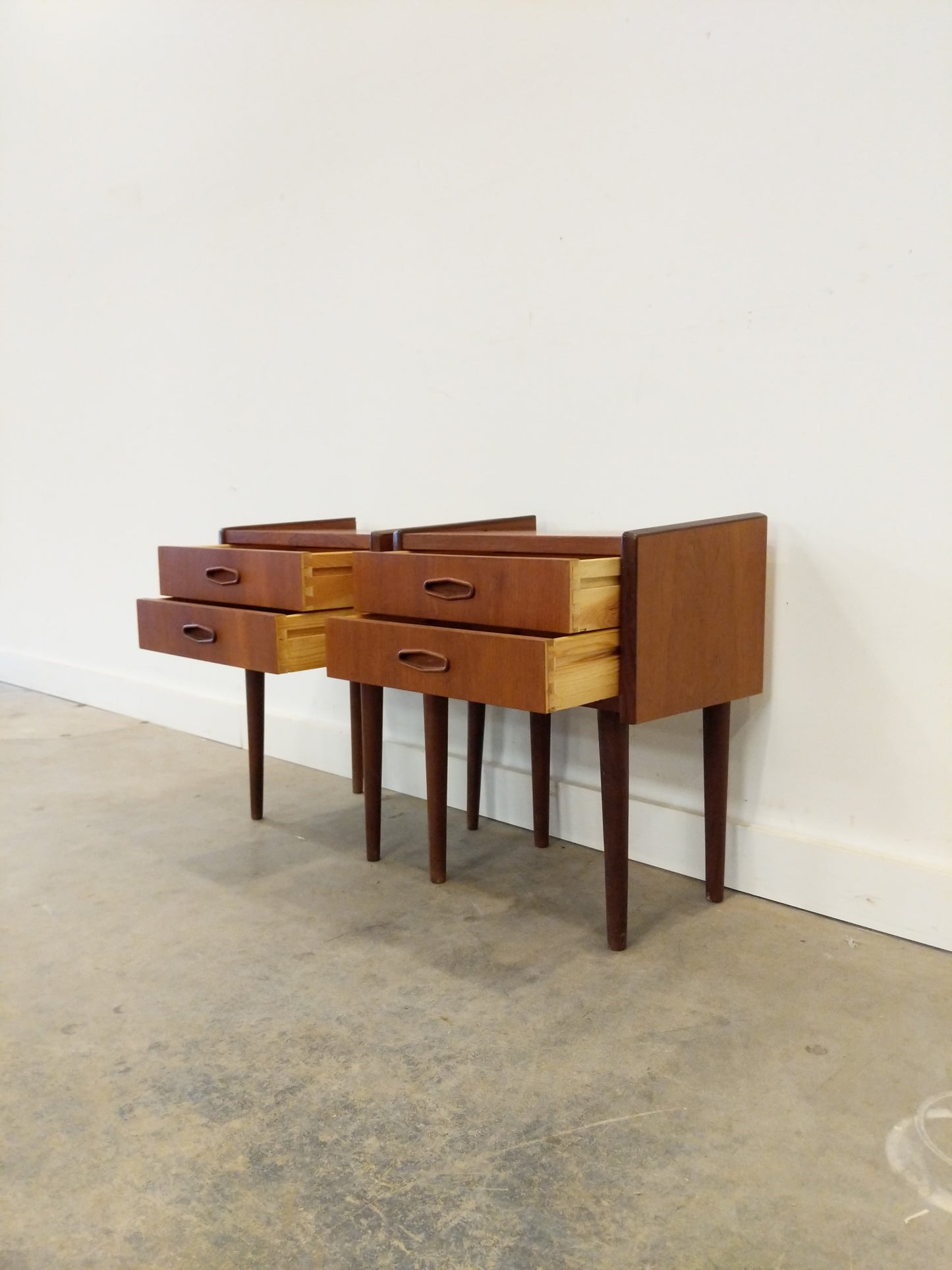 Pair of Vintage Danish Modern Teak Nightstands
