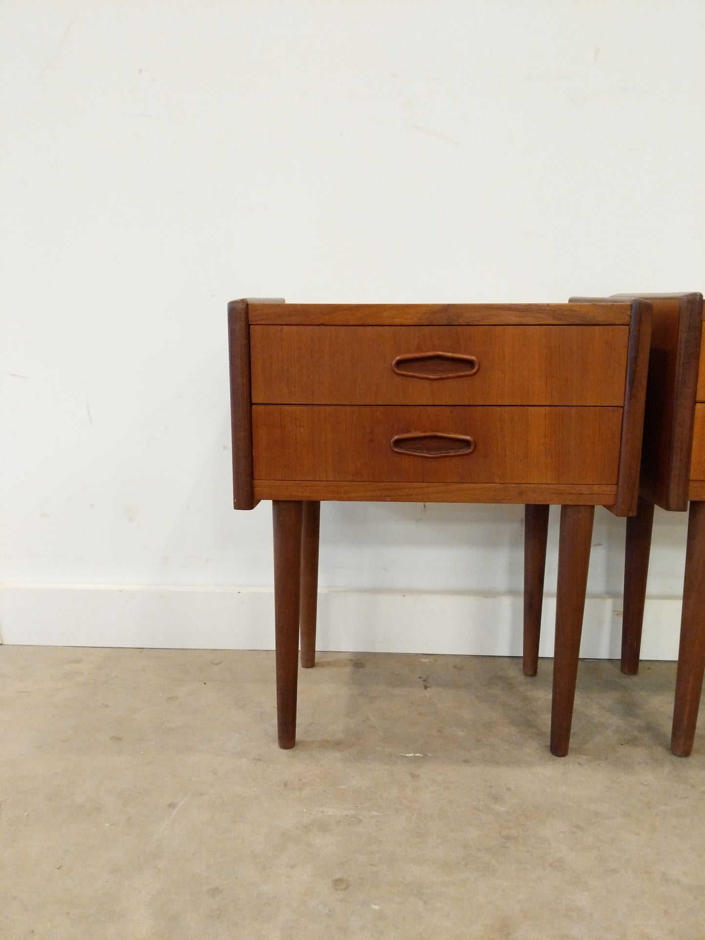 Pair of Vintage Danish Modern Teak Nightstands