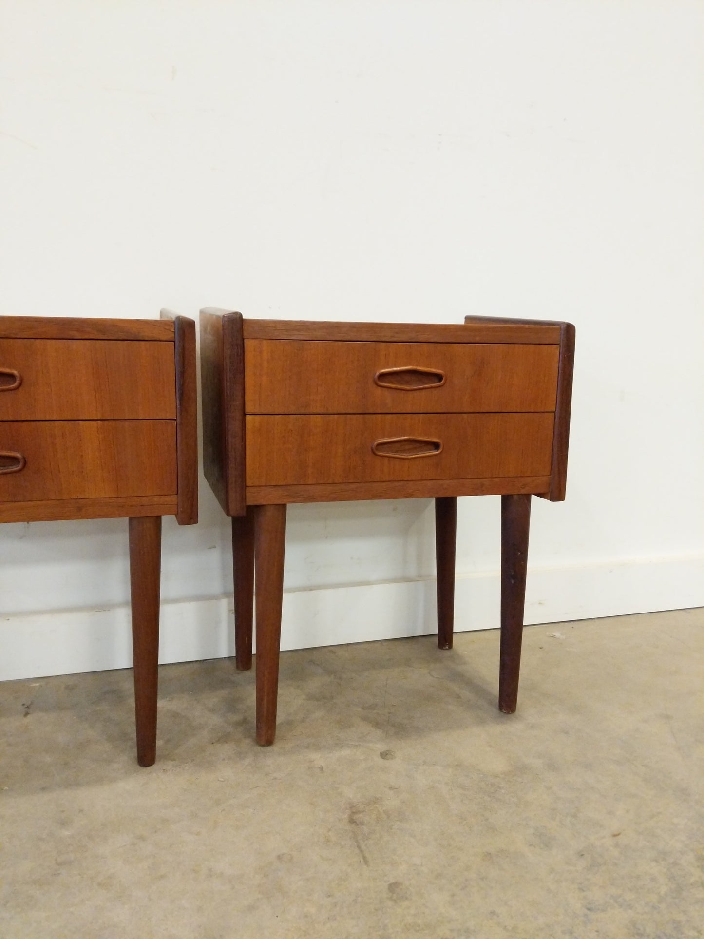 Pair of Vintage Danish Modern Teak Nightstands