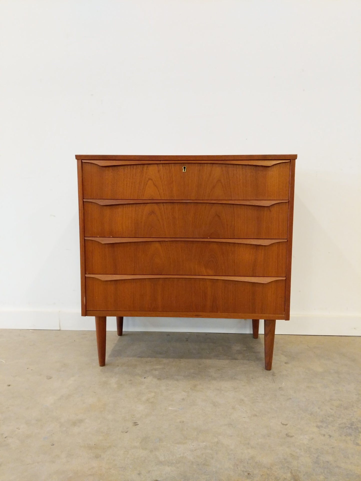 RESERVED -Vintage Danish Modern Teak Low Dresser