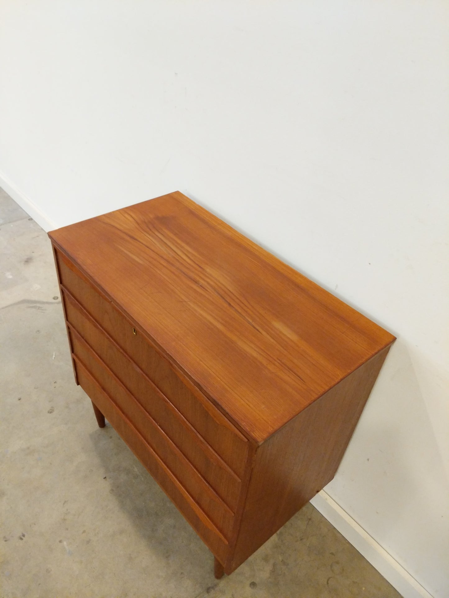 RESERVED -Vintage Danish Modern Teak Low Dresser