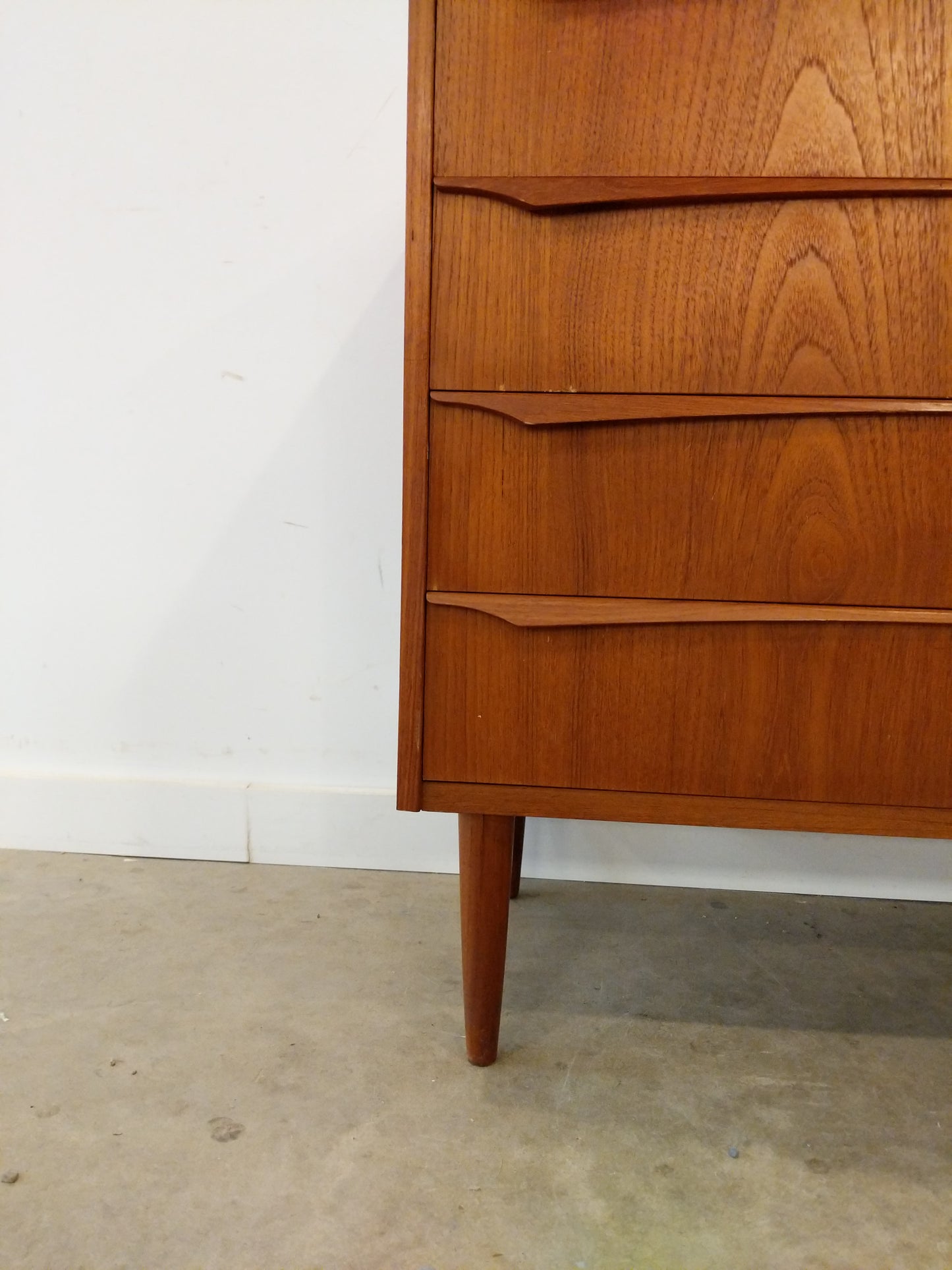RESERVED -Vintage Danish Modern Teak Low Dresser