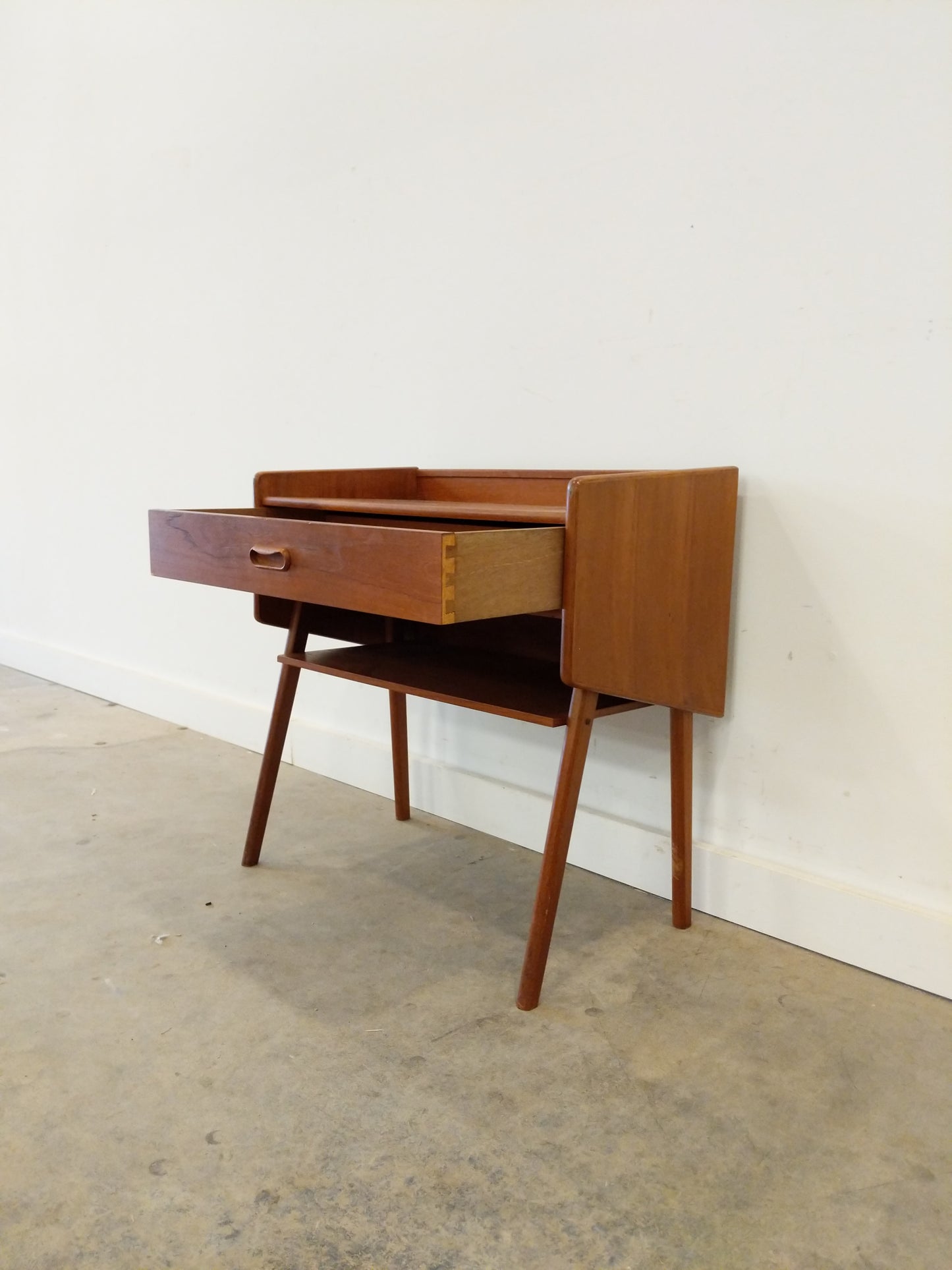 Vintage Danish Modern Teak Nightstand / Side Table