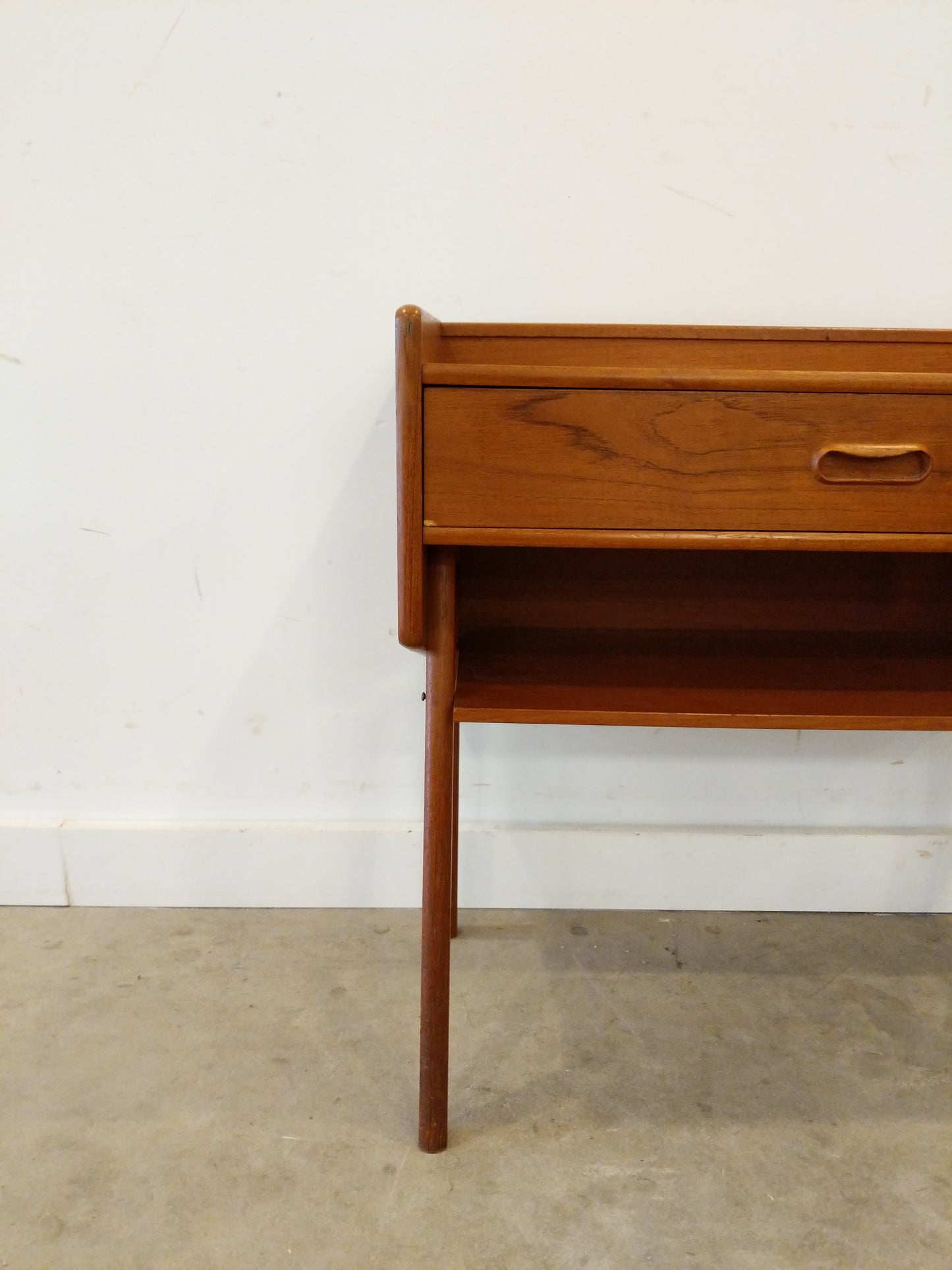 Vintage Danish Modern Teak Nightstand / Side Table