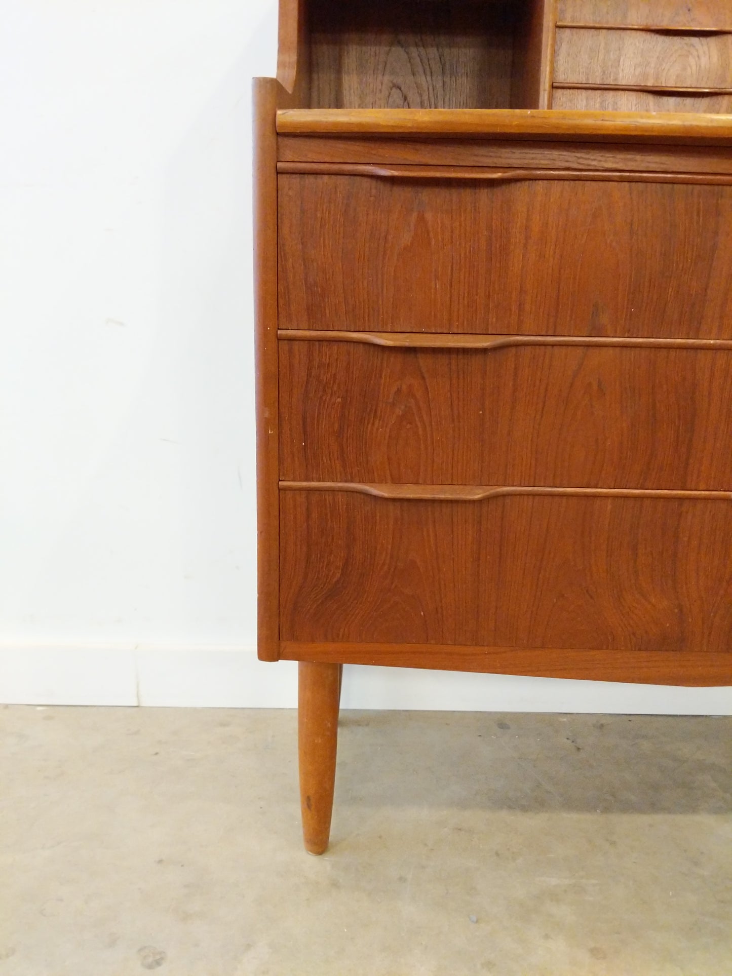 Vintage Danish Modern Teak Secretary Desk / Vanity
