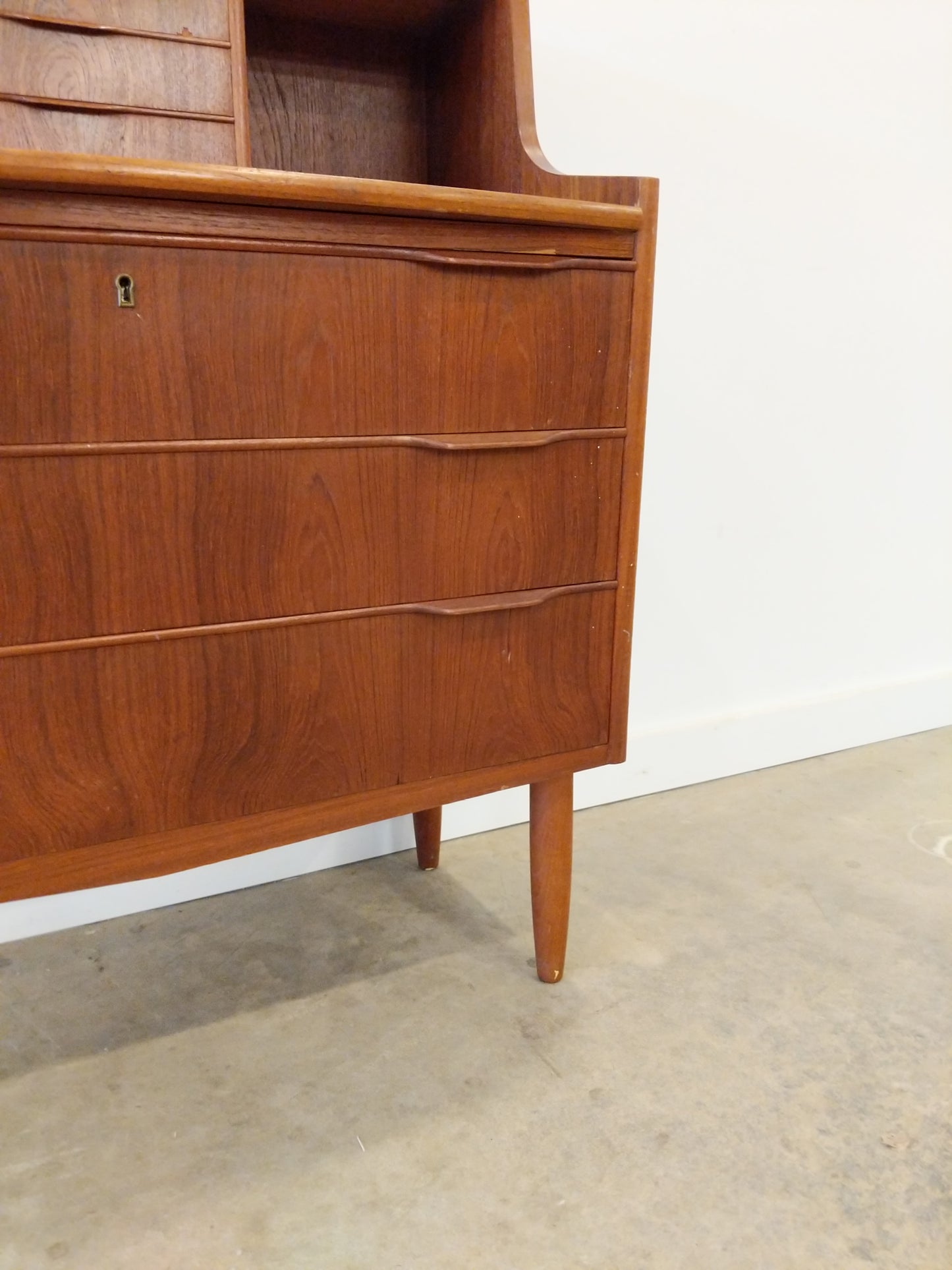 Vintage Danish Modern Teak Secretary Desk / Vanity