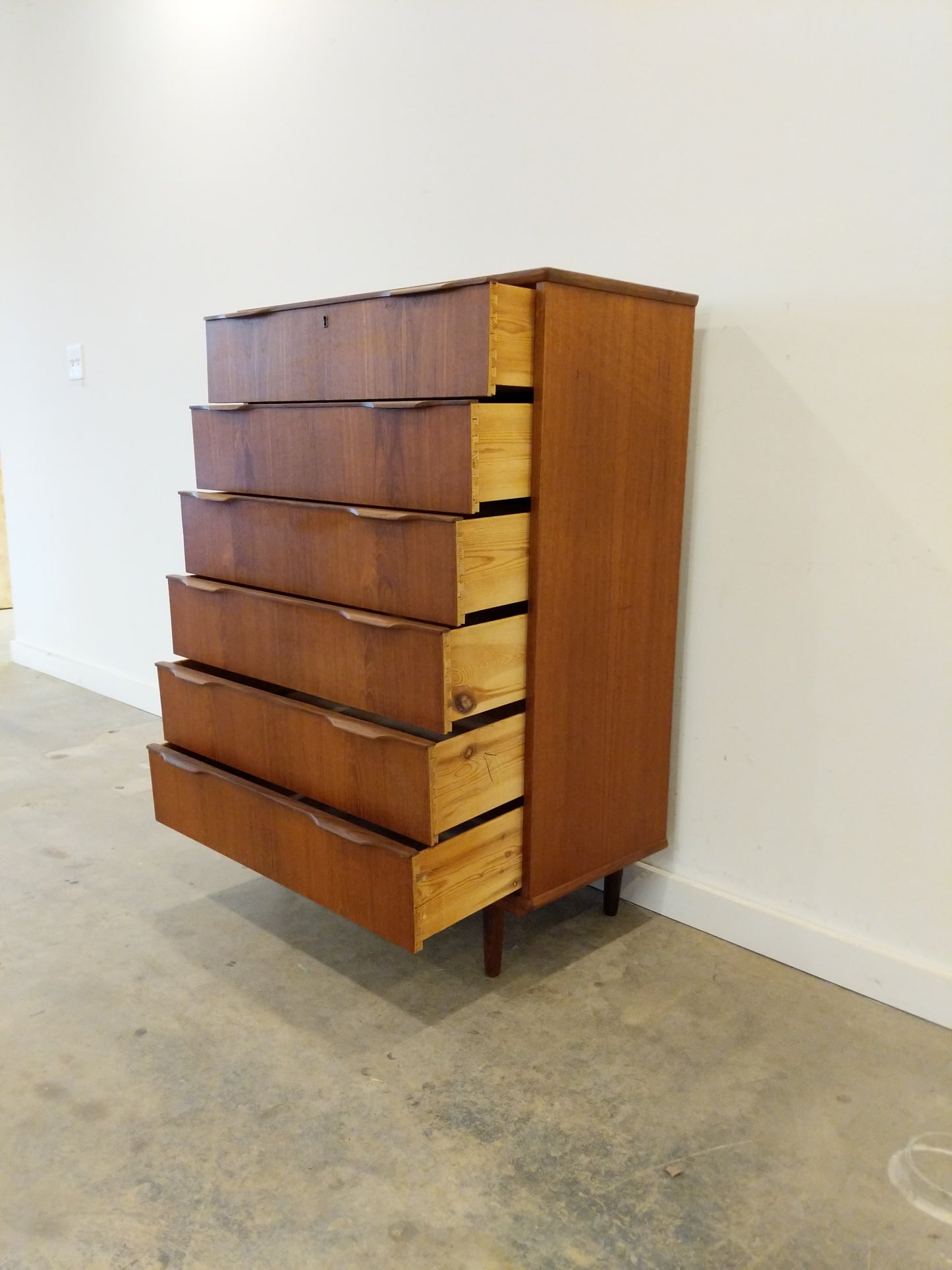 Vintage Danish Modern Teak Dresser by Ejsing