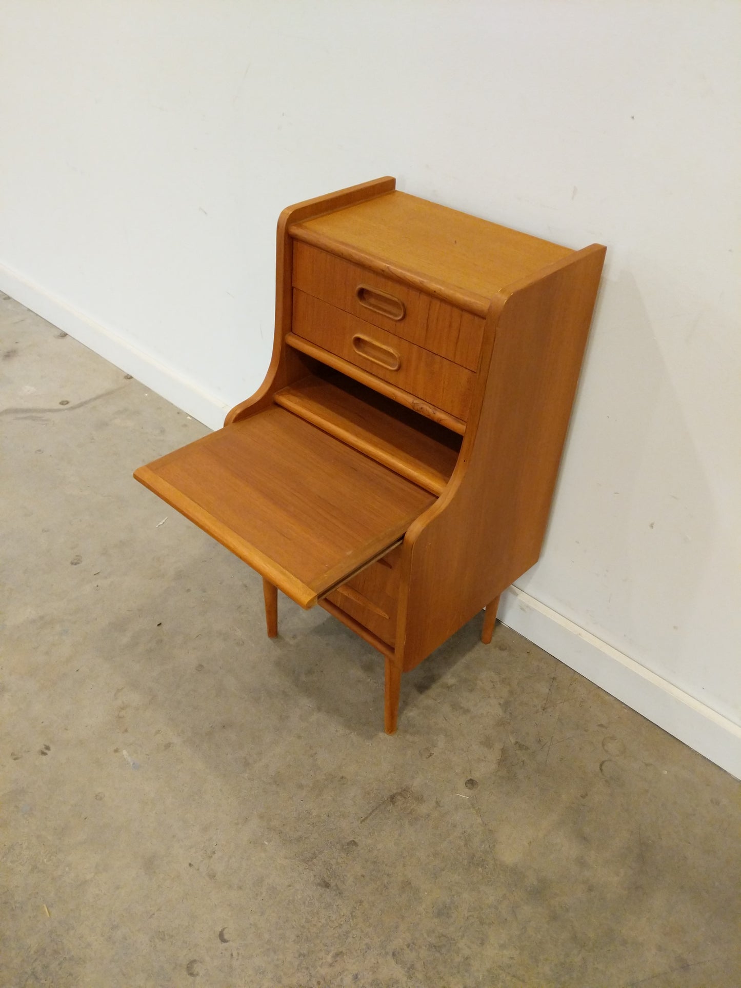 Vintage Danish Modern Nightstand / Low Chest