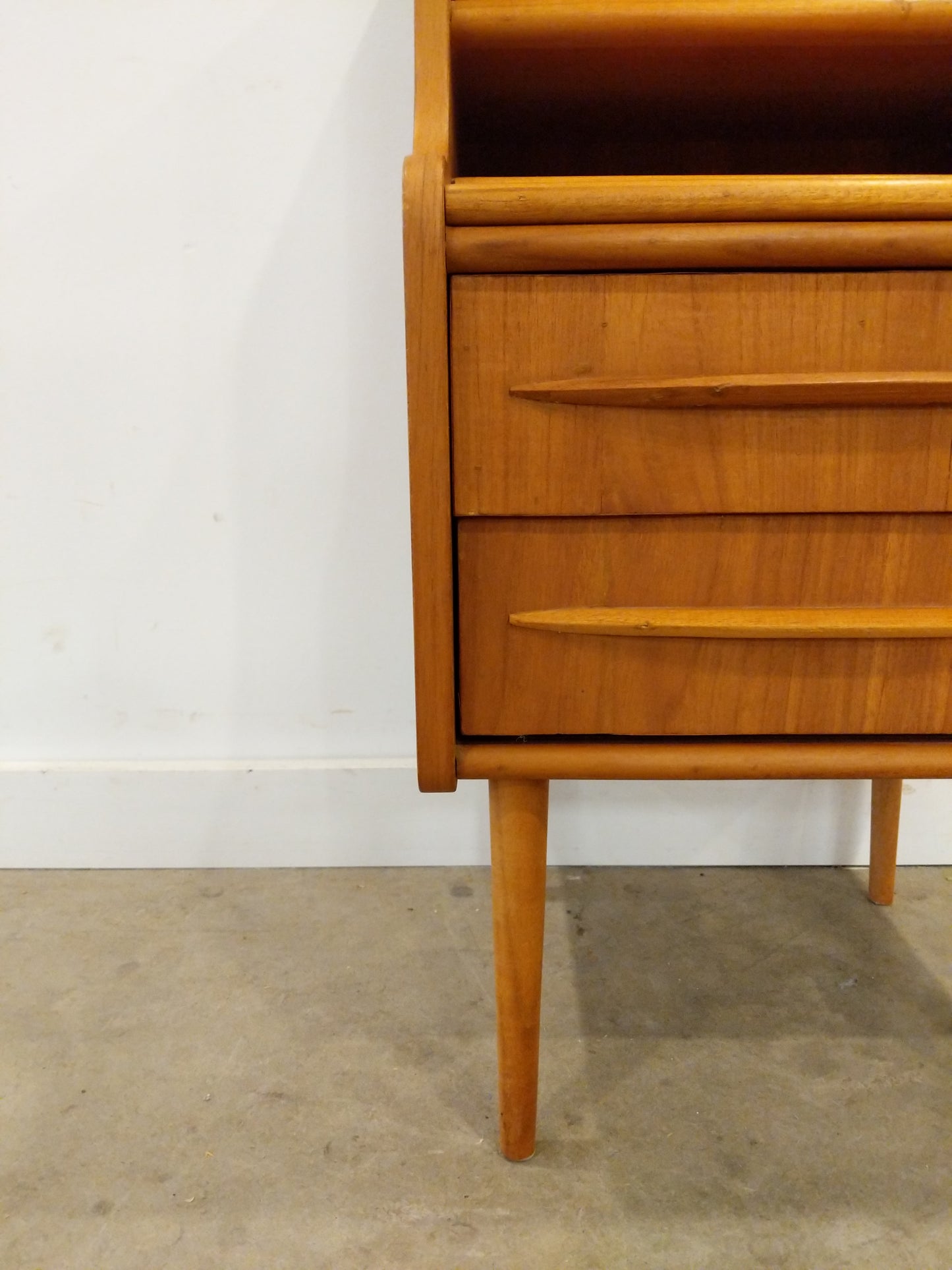 Vintage Danish Modern Nightstand / Low Chest