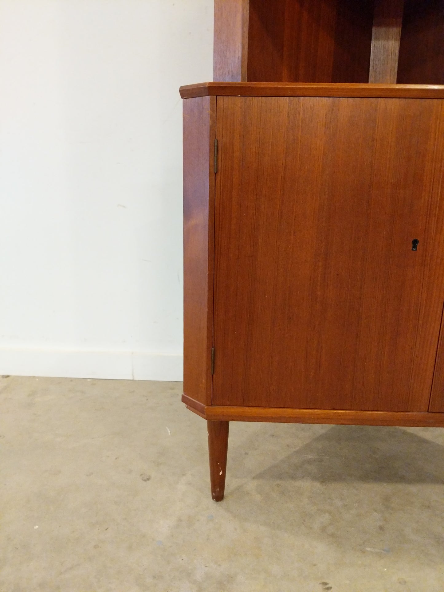 Vintage Danish Modern Teak Corner Cabinet