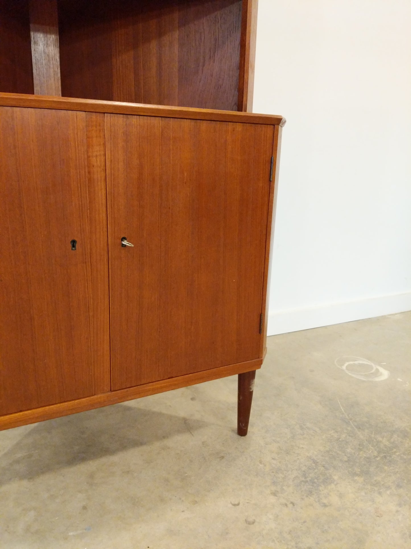 Vintage Danish Modern Teak Corner Cabinet