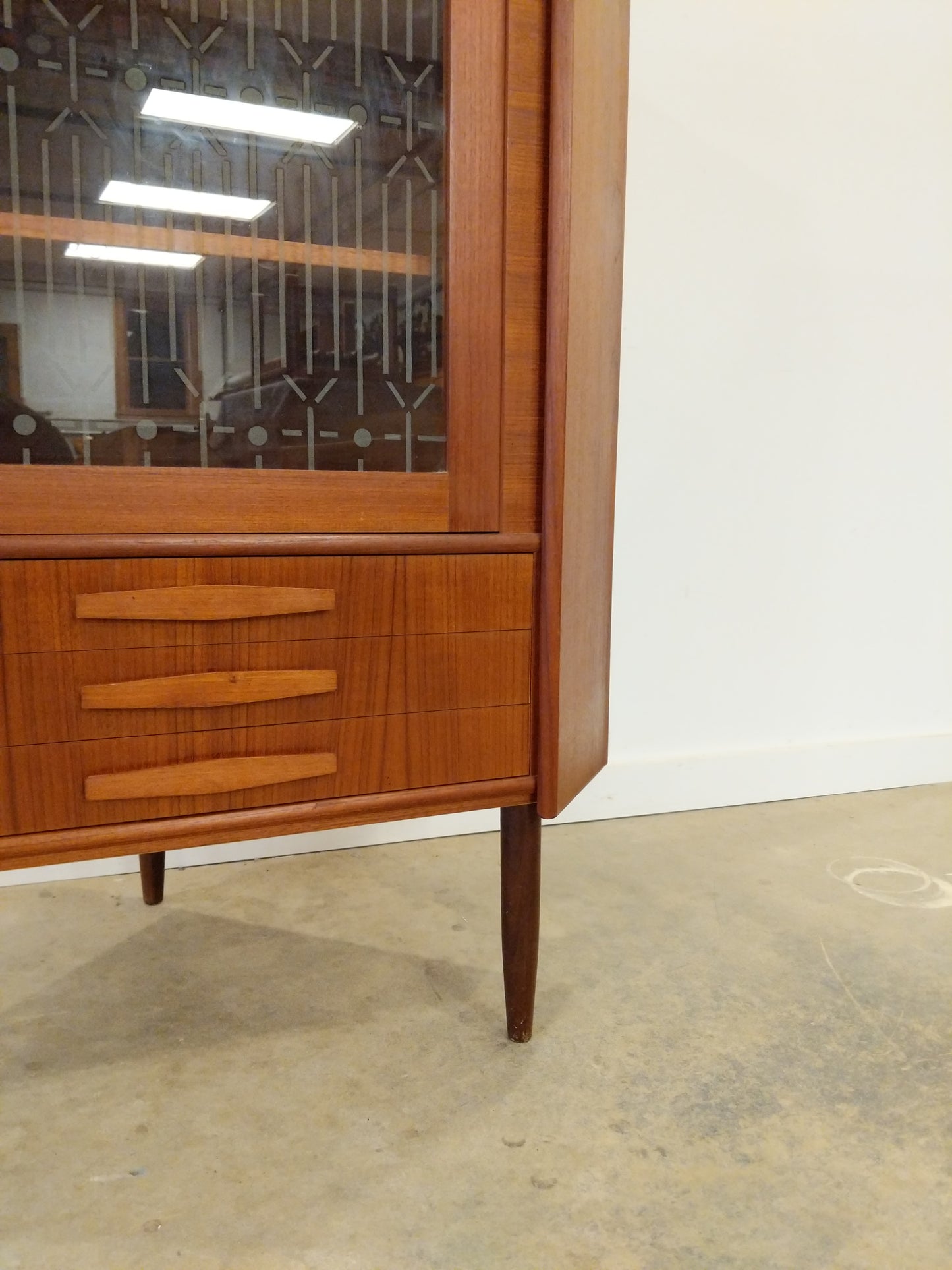 Vintage Danish Modern Teak Corner Cabinet