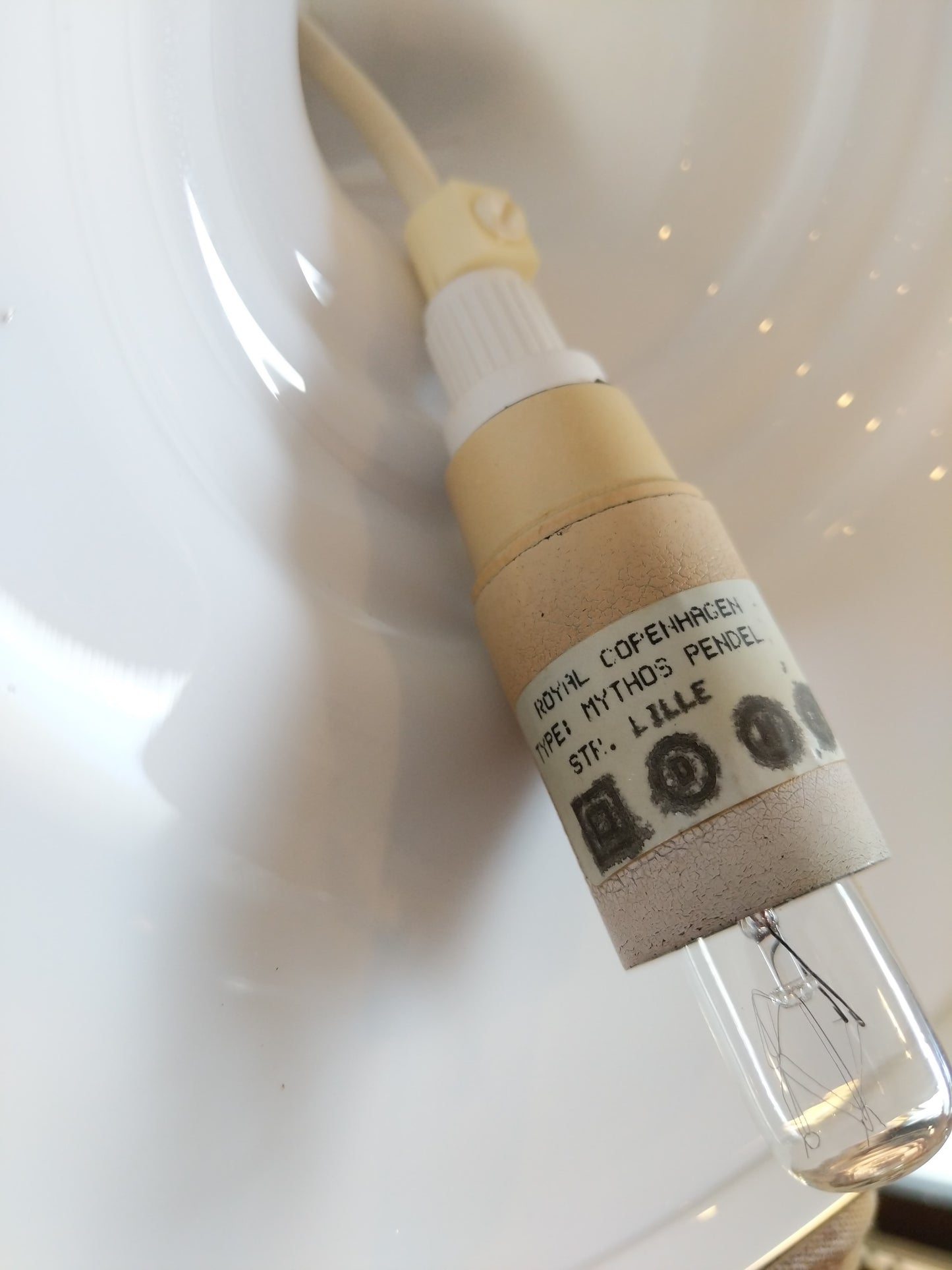 Vintage Danish Modern Holmegaard Lamp