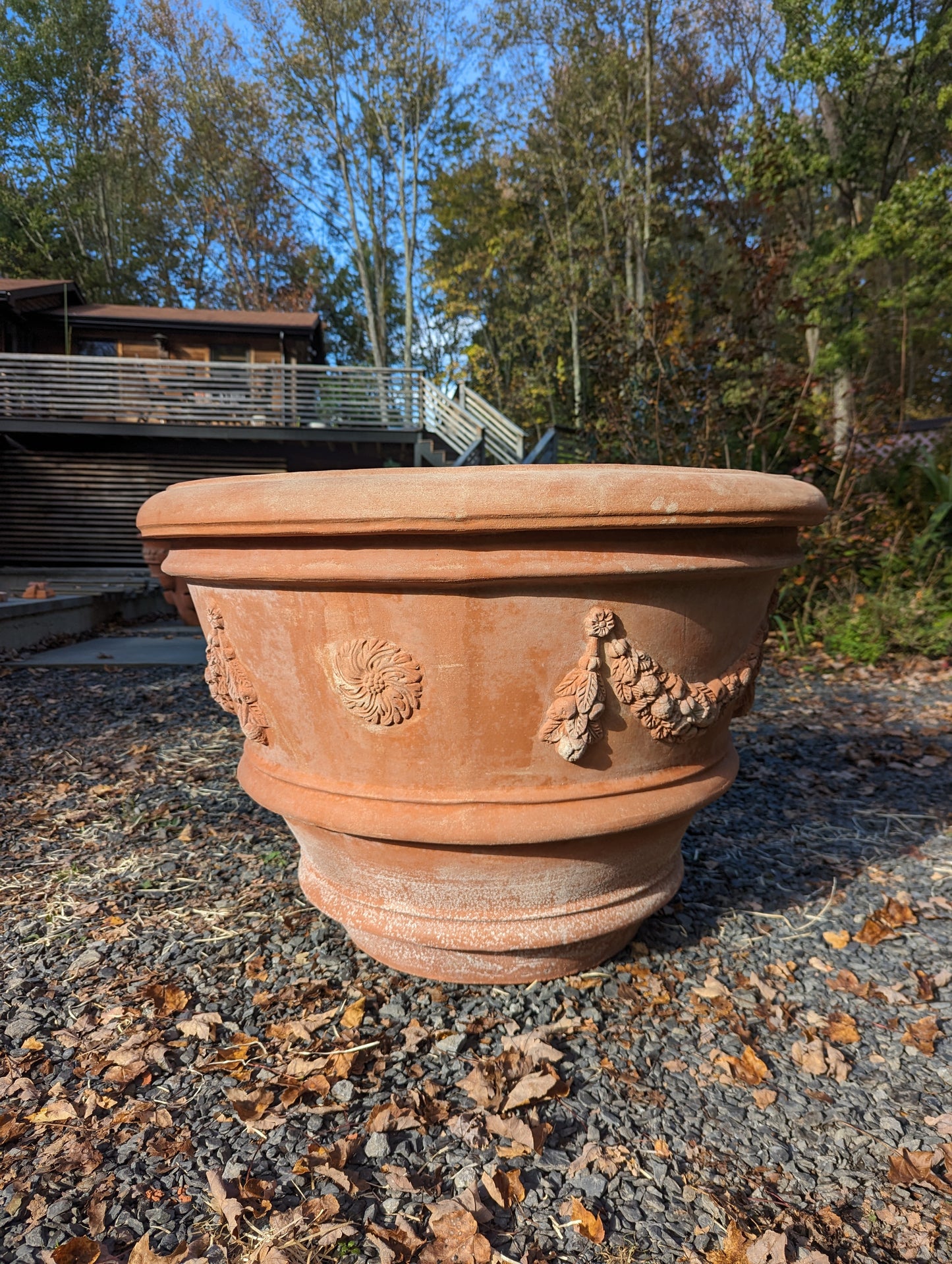 Italian "Firenze Rosa" Terracotta Pot (80cm)