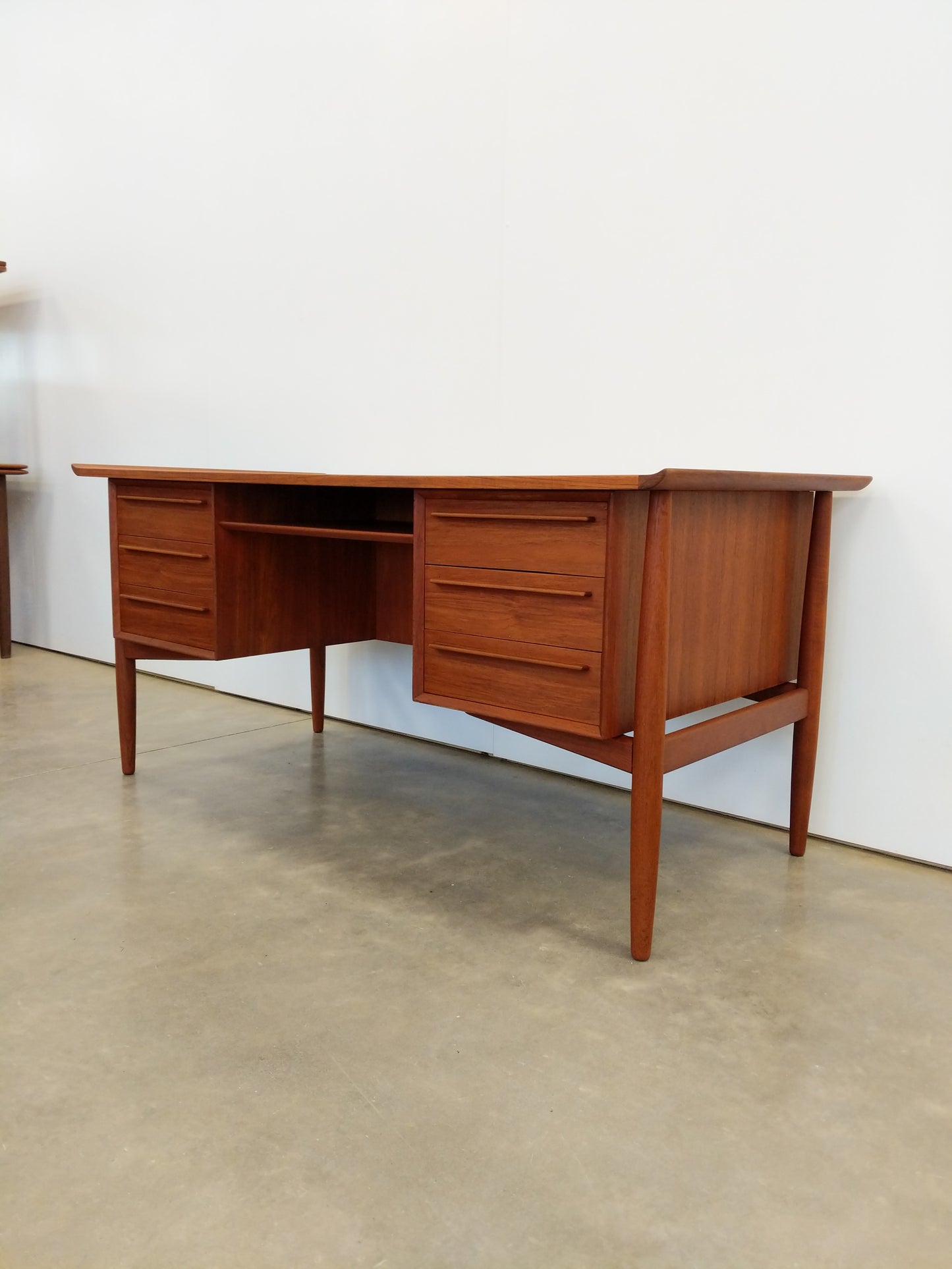 Vintage Danish Modern Teak Desk
