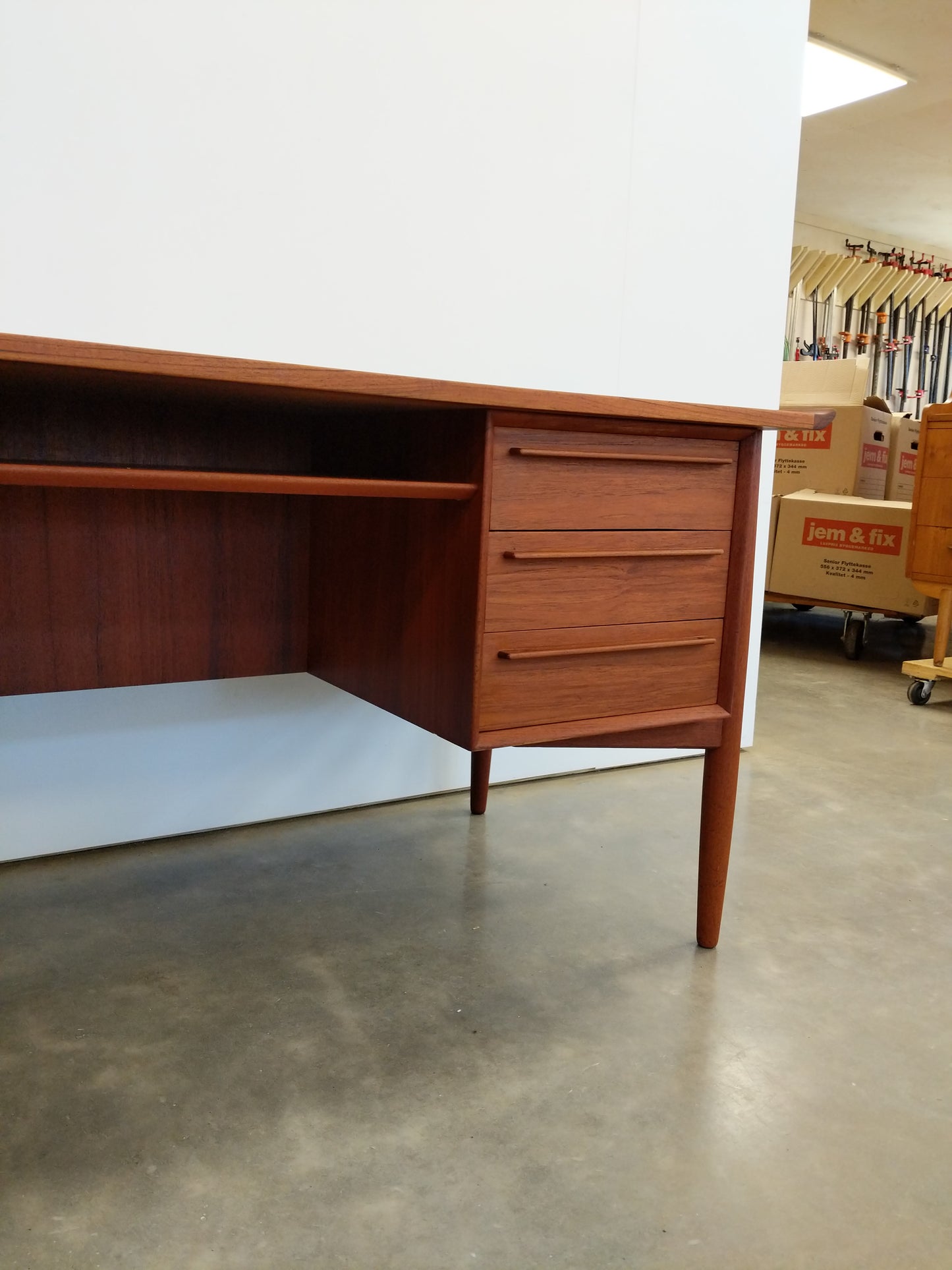 Vintage Danish Modern Teak Desk