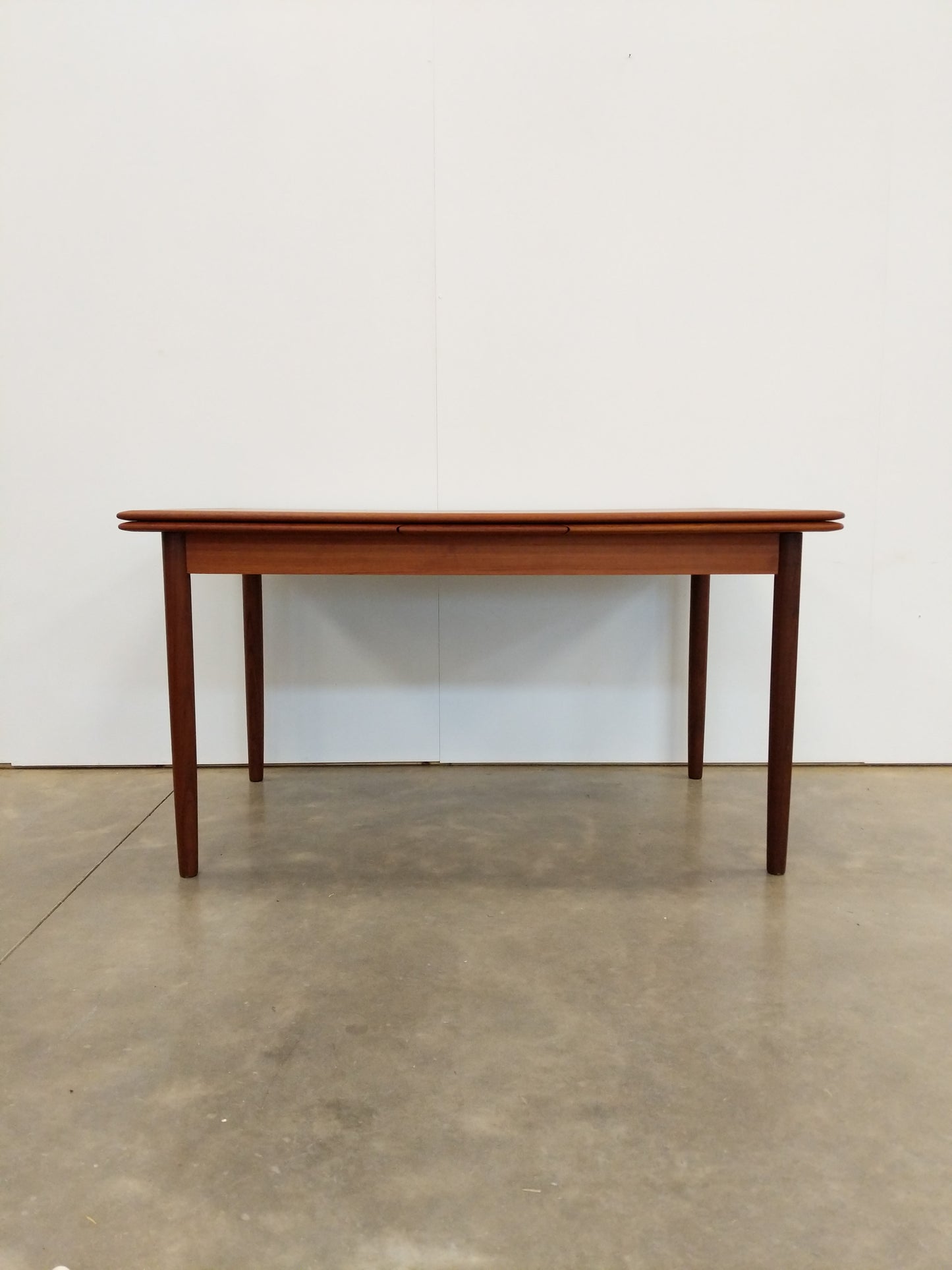 Vintage Danish Modern Teak Extendable Dining Table