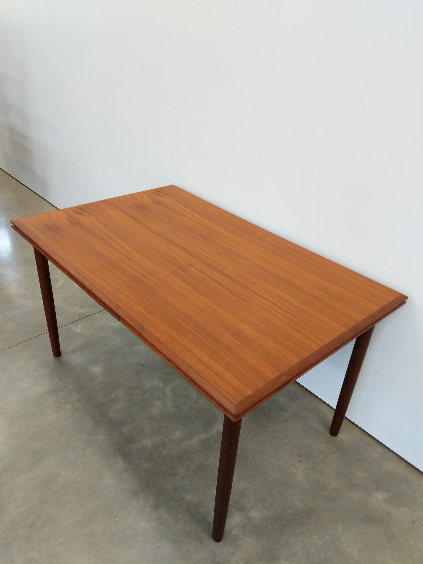 Vintage Danish Modern Teak Extendable Dining Table