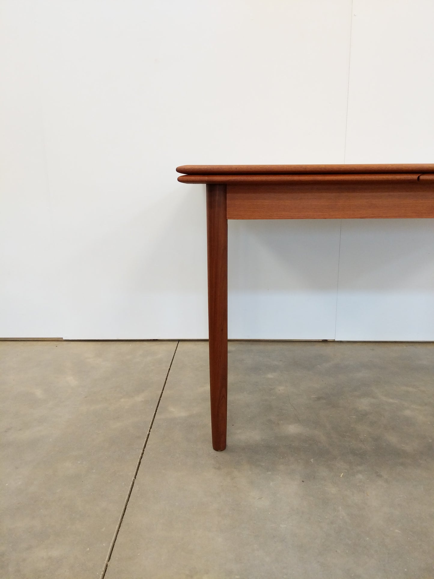 Vintage Danish Modern Teak Extendable Dining Table