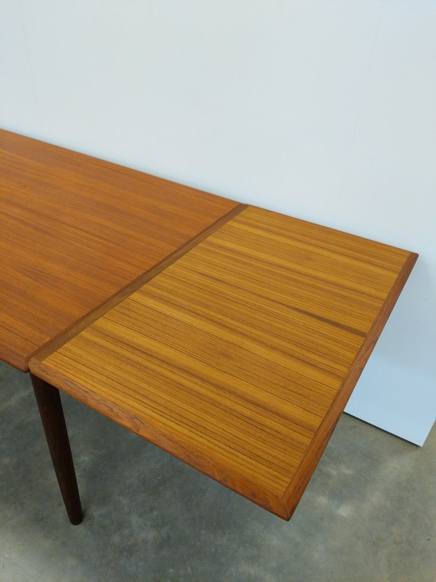 Vintage Danish Modern Teak Extendable Dining Table