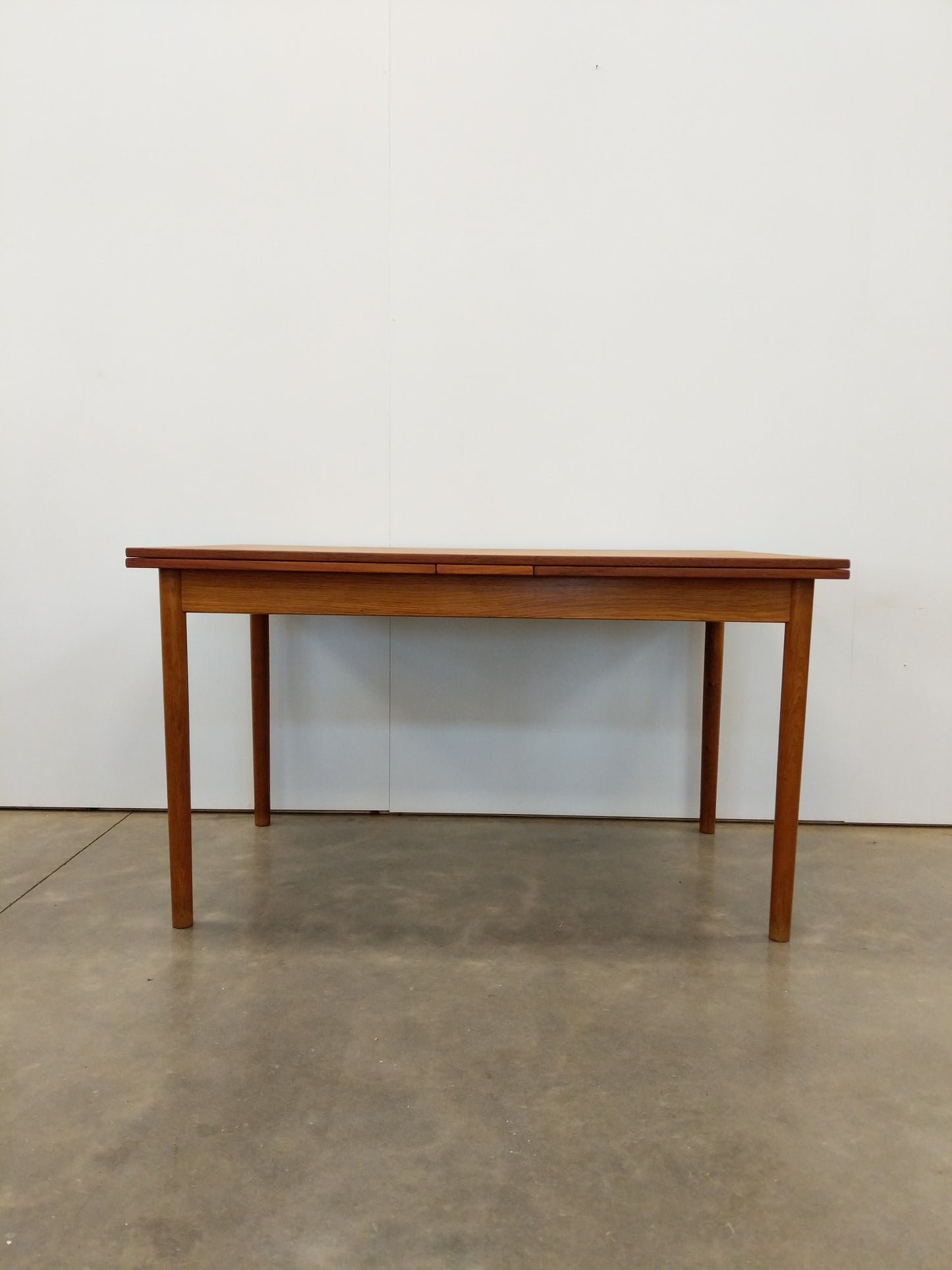 Vintage Danish Modern Teak Extendable Dining Table by FDB Møbler