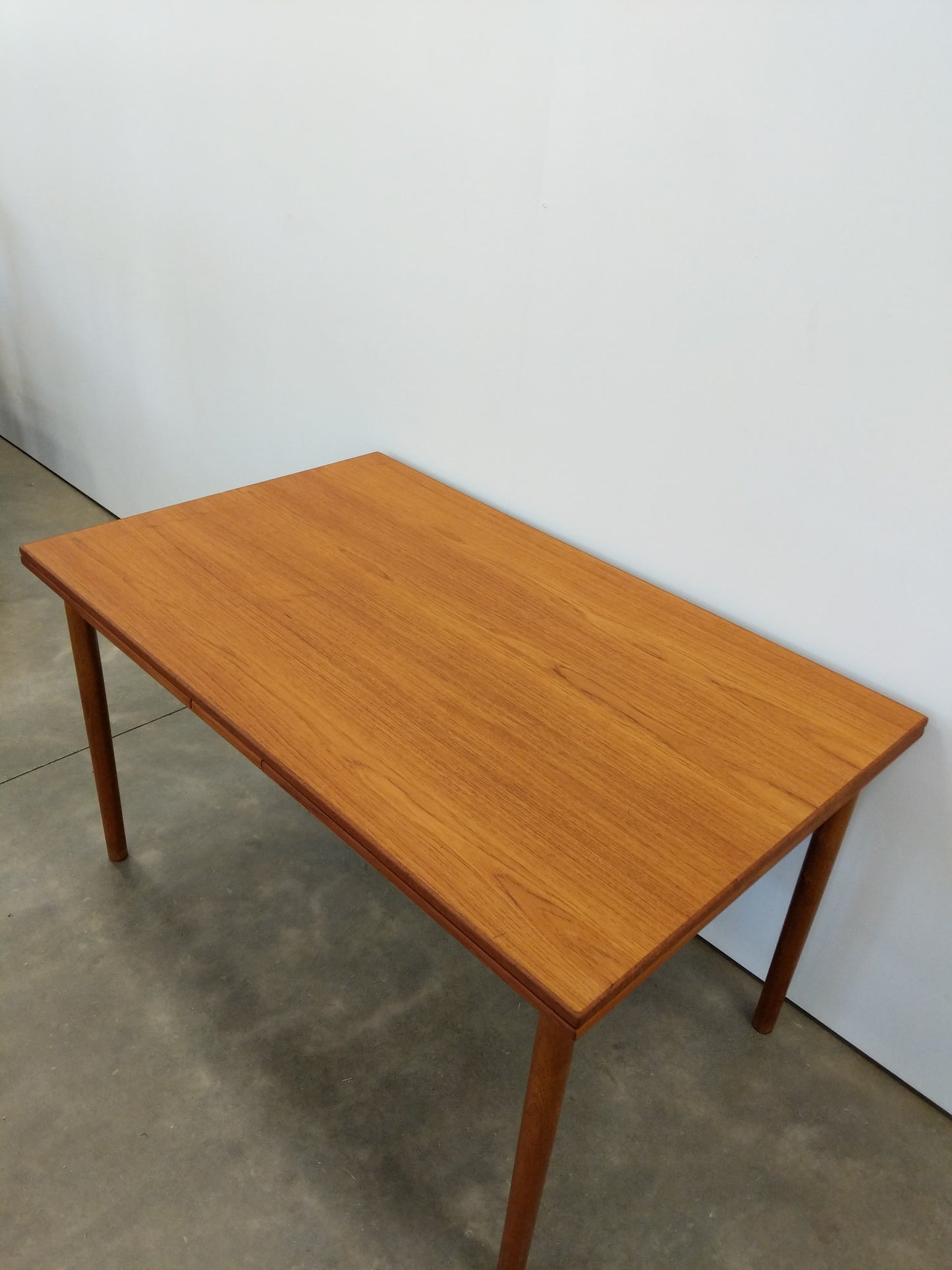Vintage Danish Modern Teak Extendable Dining Table by FDB Møbler
