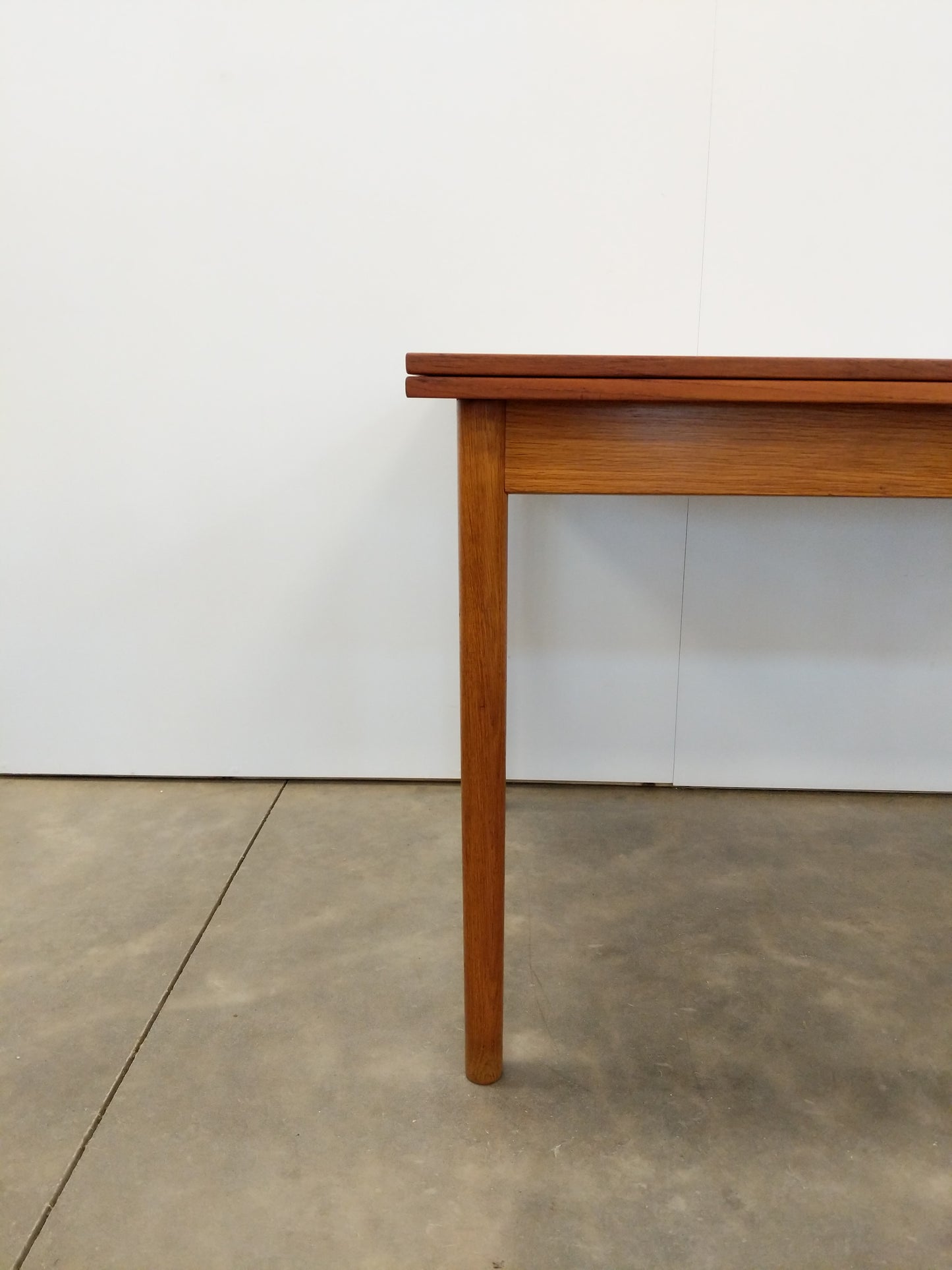 Vintage Danish Modern Teak Extendable Dining Table by FDB Møbler