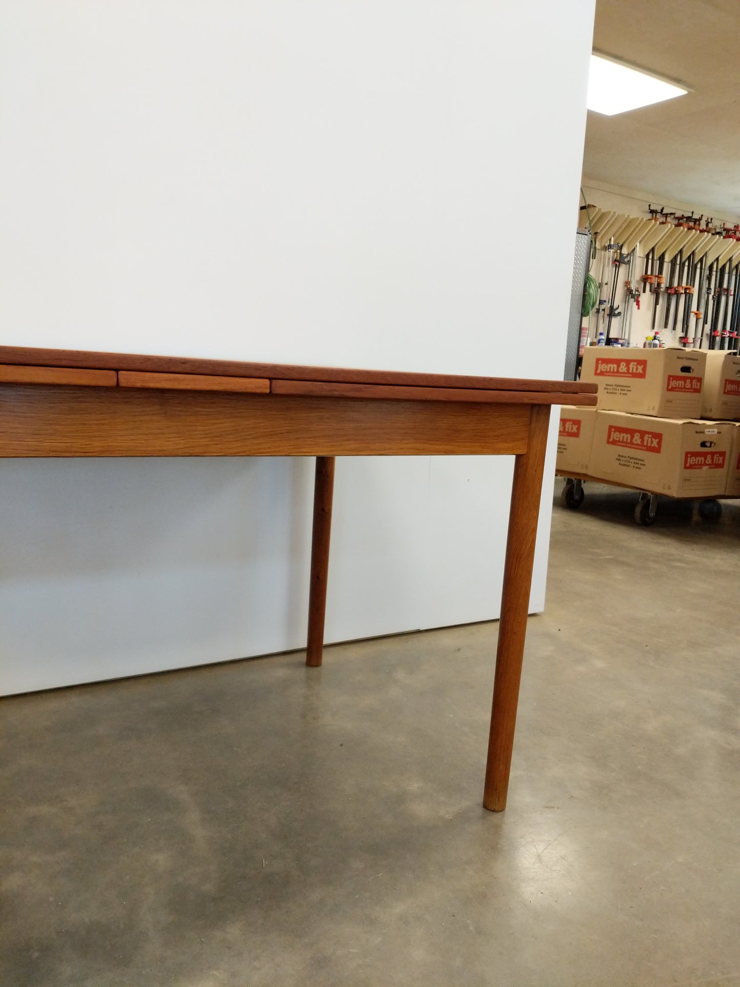 Vintage Danish Modern Teak Extendable Dining Table by FDB Møbler
