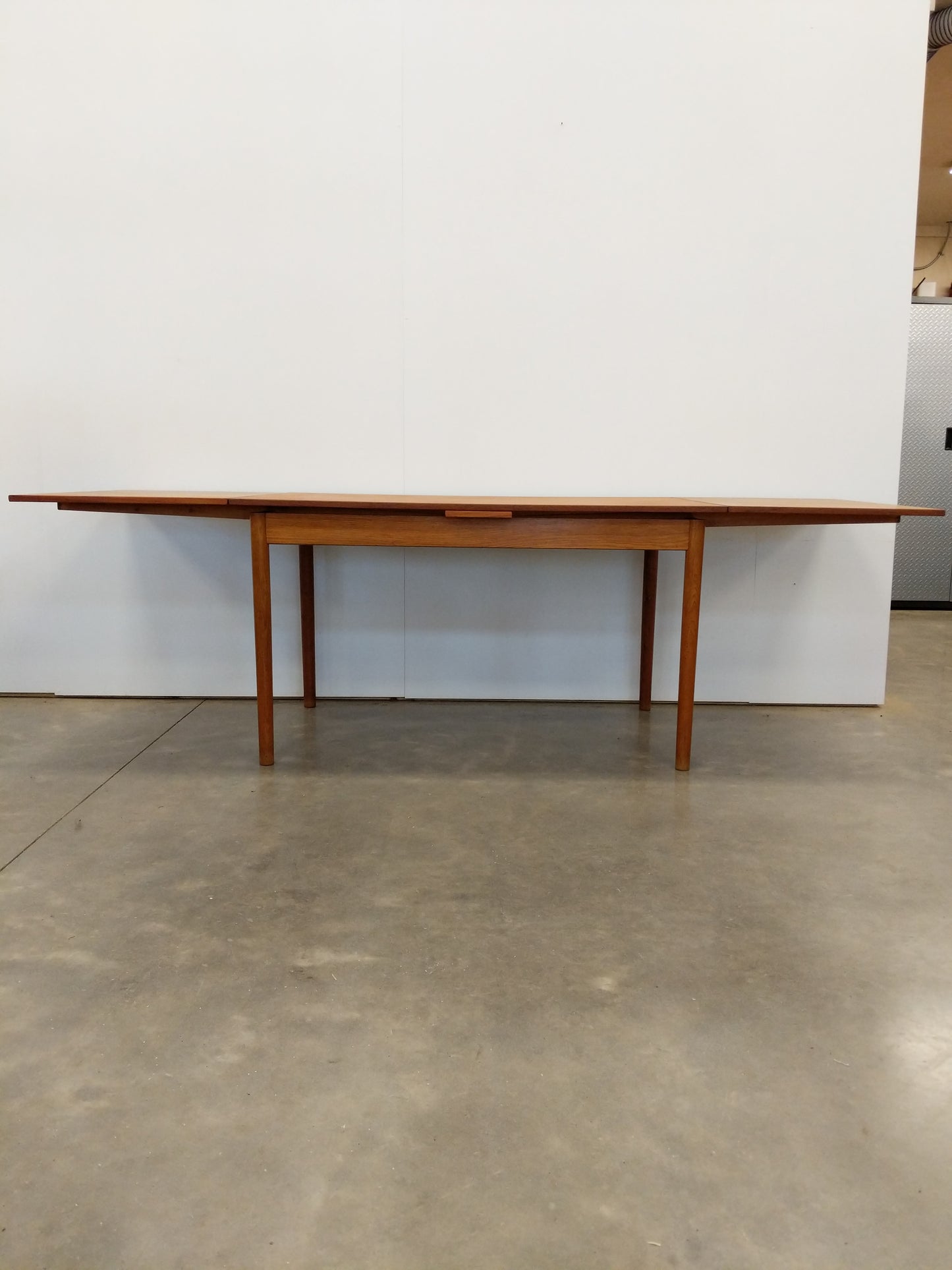 Vintage Danish Modern Teak Extendable Dining Table by FDB Møbler