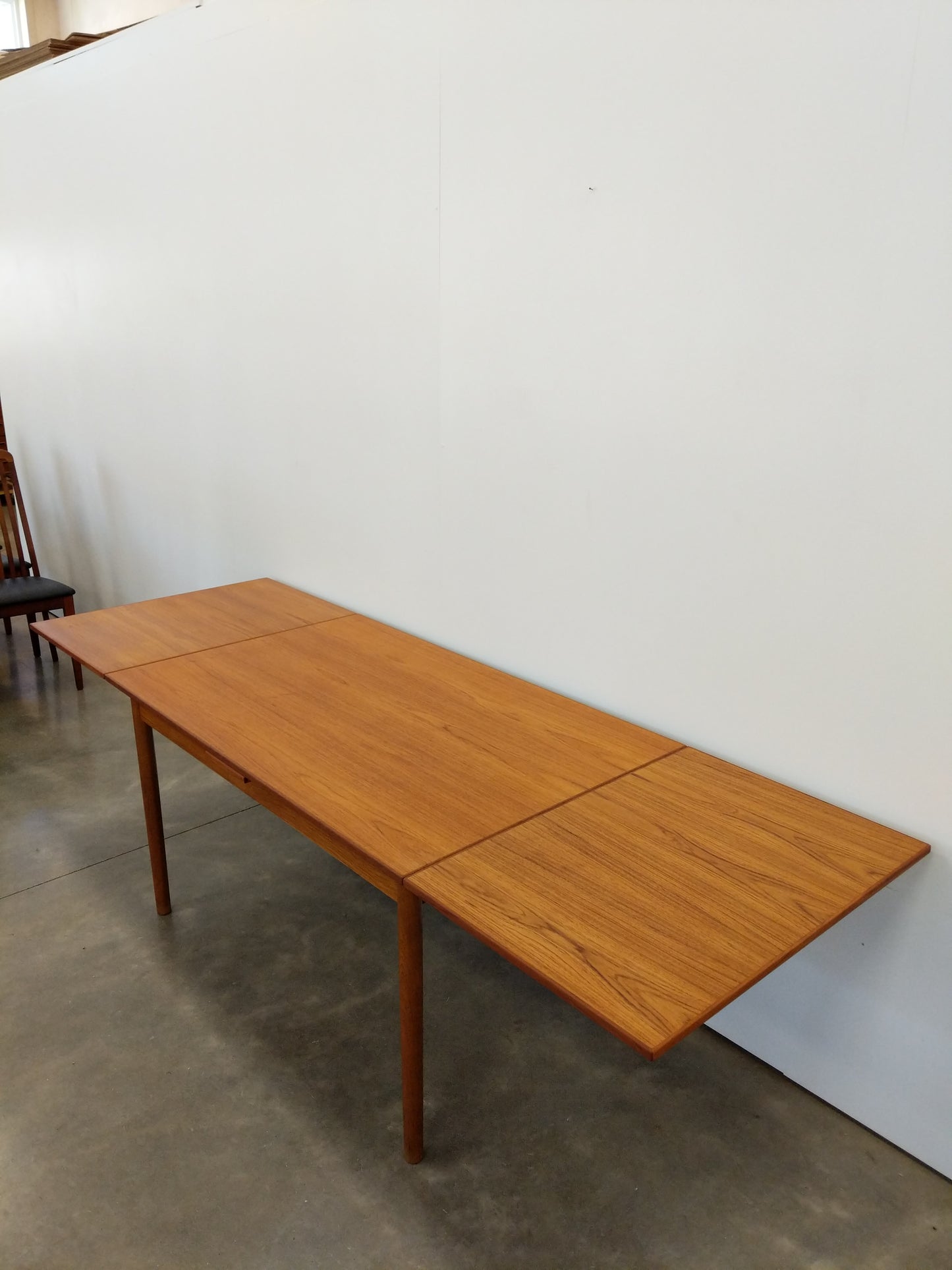 Vintage Danish Modern Teak Extendable Dining Table by FDB Møbler