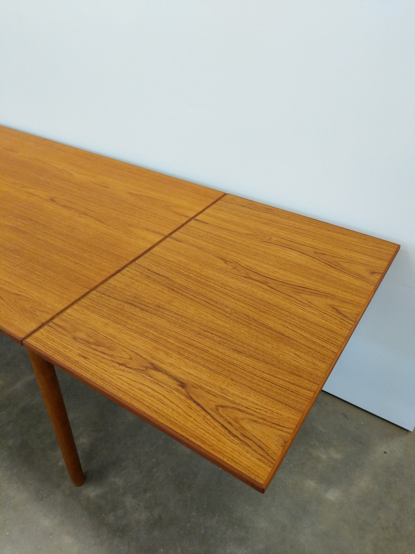 Vintage Danish Modern Teak Extendable Dining Table by FDB Møbler