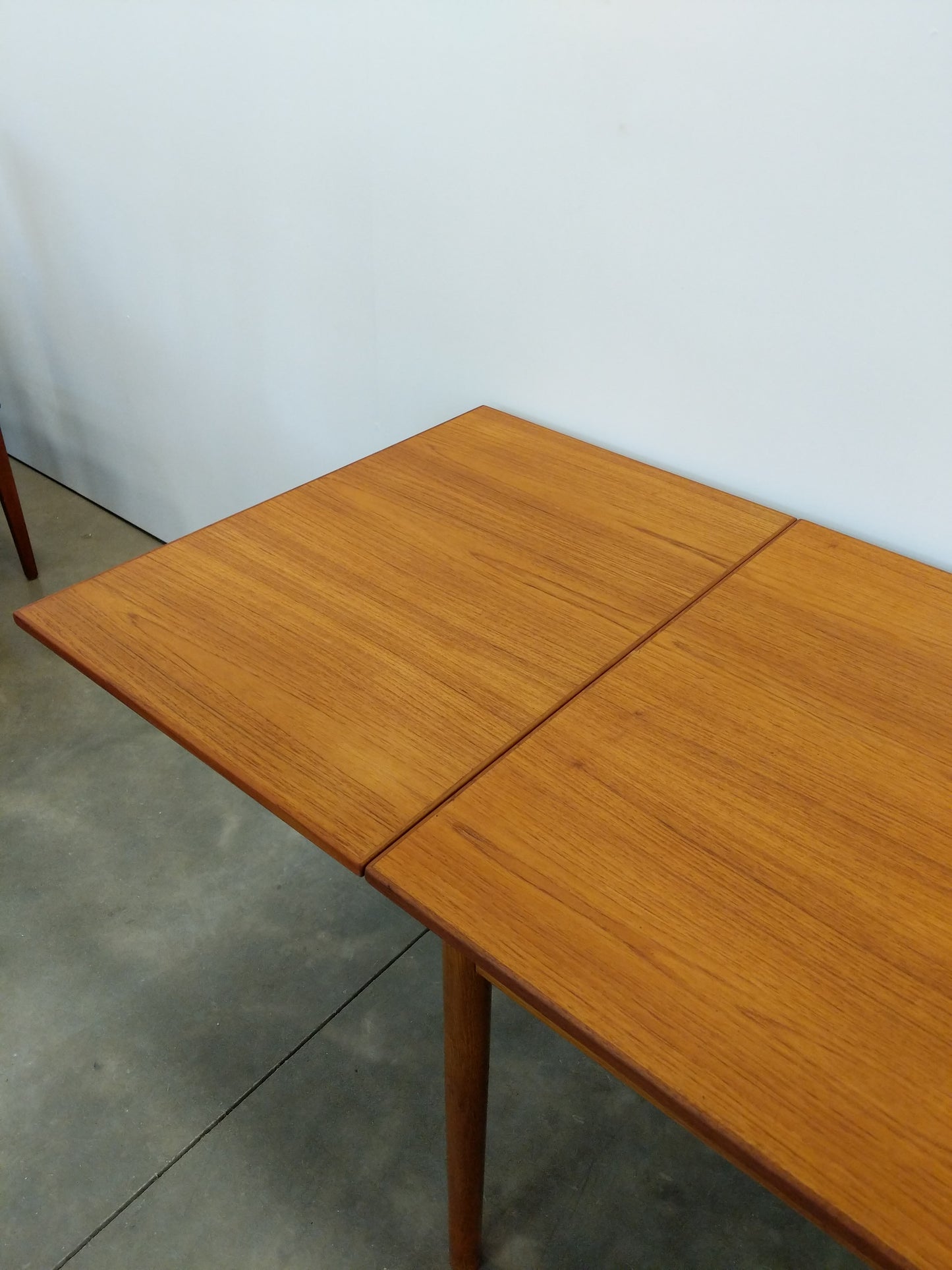 Vintage Danish Modern Teak Extendable Dining Table by FDB Møbler