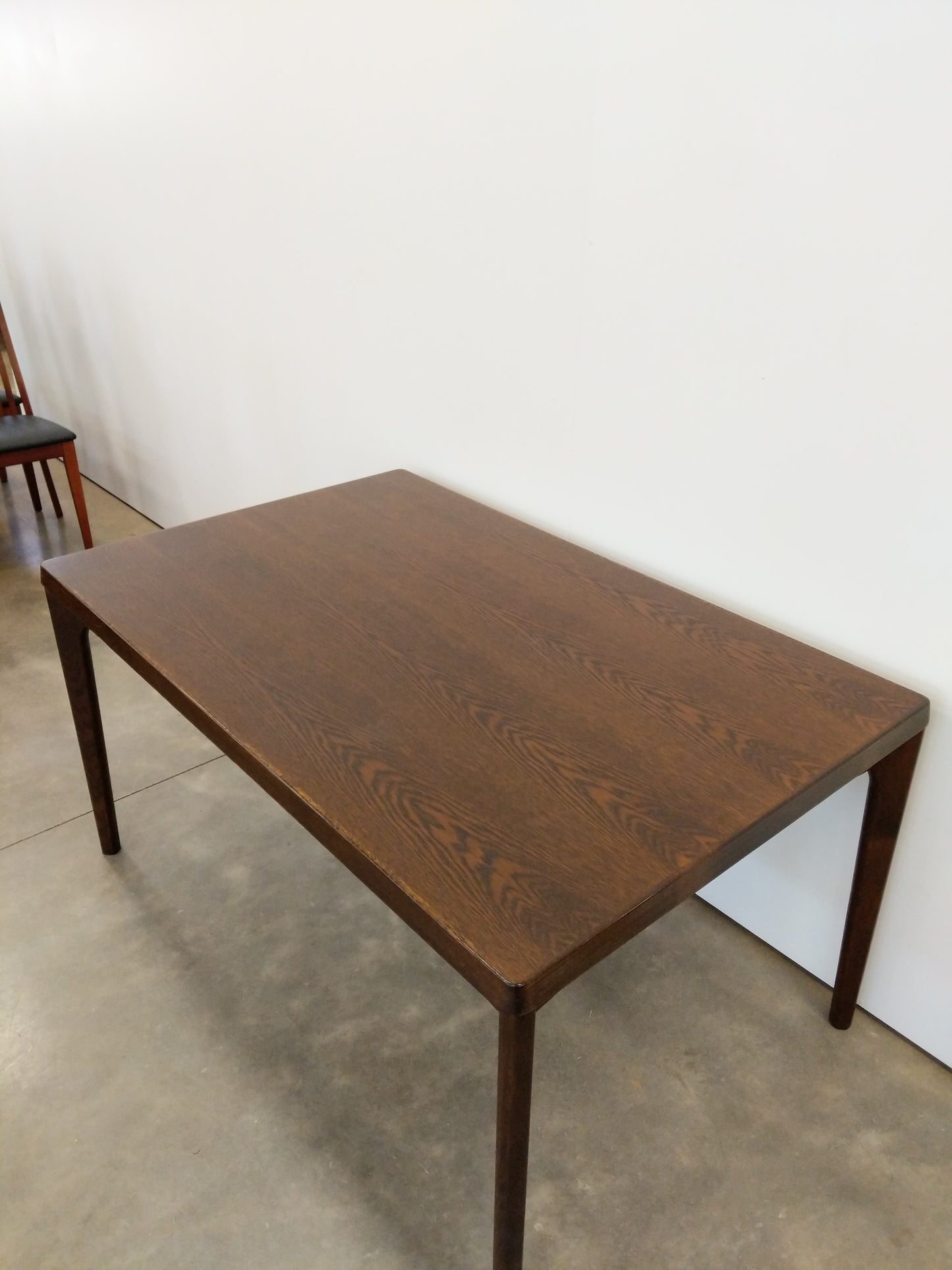 Vintage Danish Modern Oak Extendable Dining Table by Henning Kjaernulf