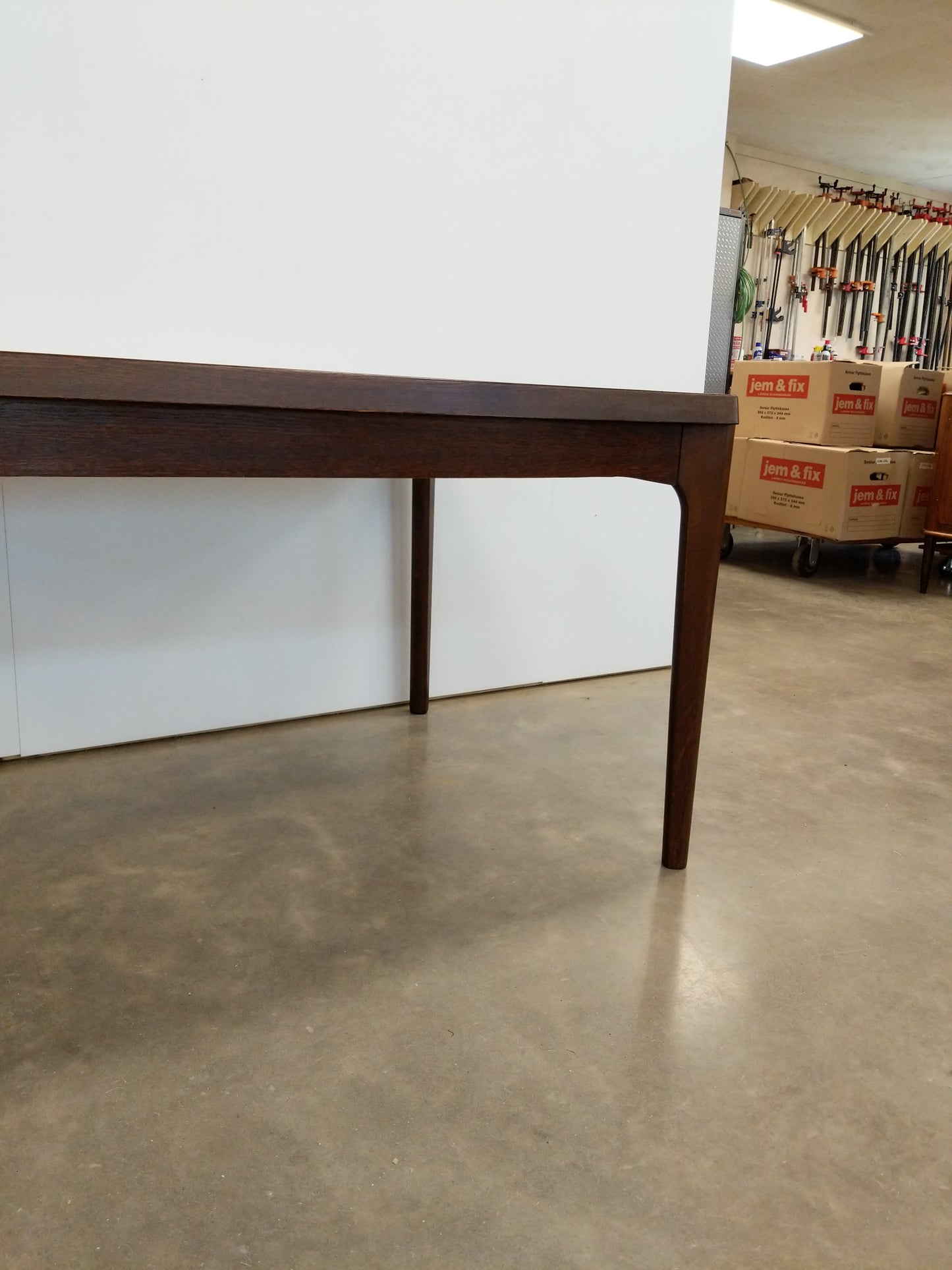 Vintage Danish Modern Oak Extendable Dining Table by Henning Kjaernulf