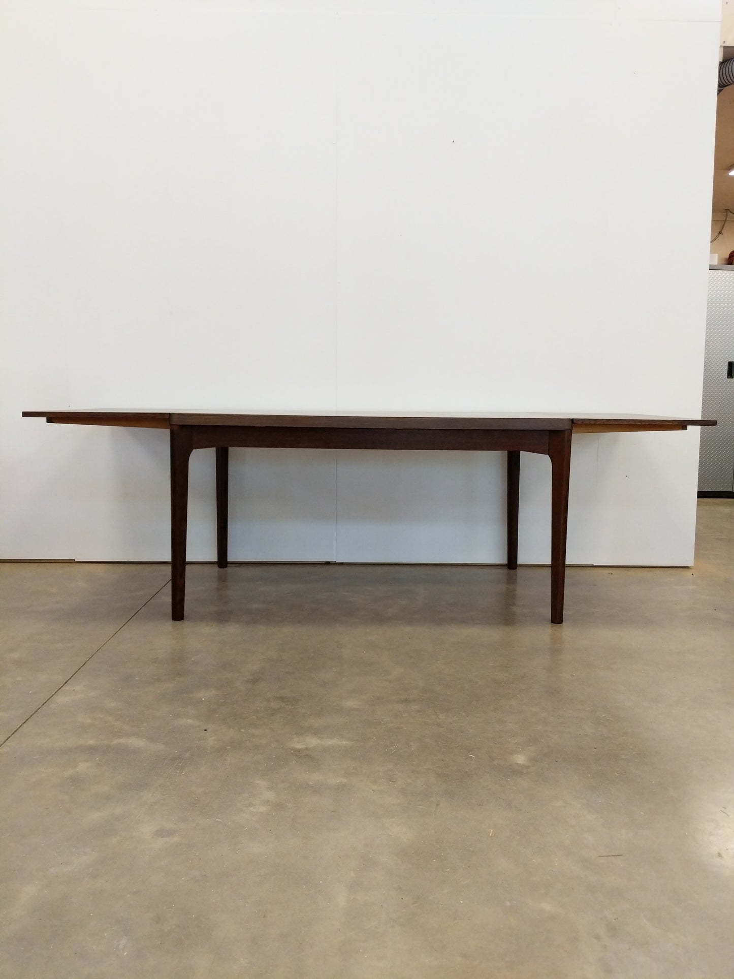 Vintage Danish Modern Oak Extendable Dining Table by Henning Kjaernulf
