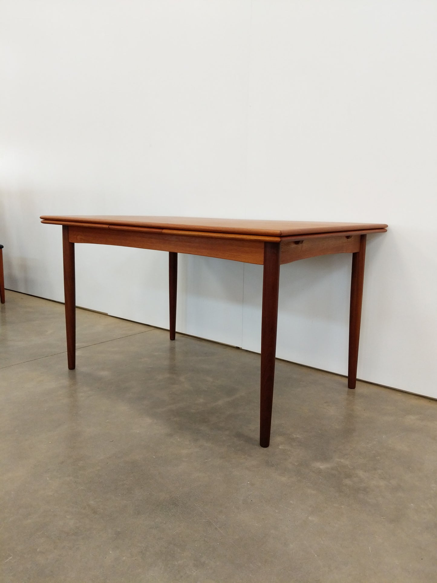 Vintage Danish Modern Teak Extendable Dining Table