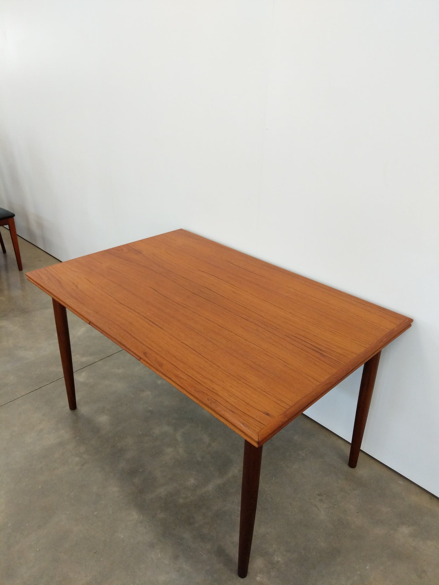Vintage Danish Modern Teak Extendable Dining Table