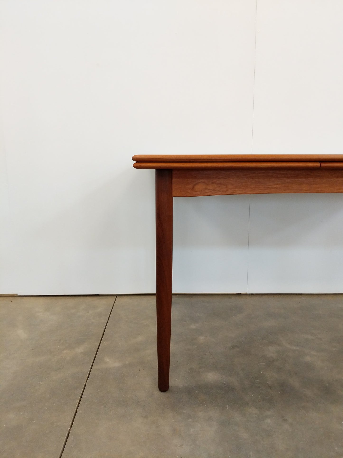 Vintage Danish Modern Teak Extendable Dining Table