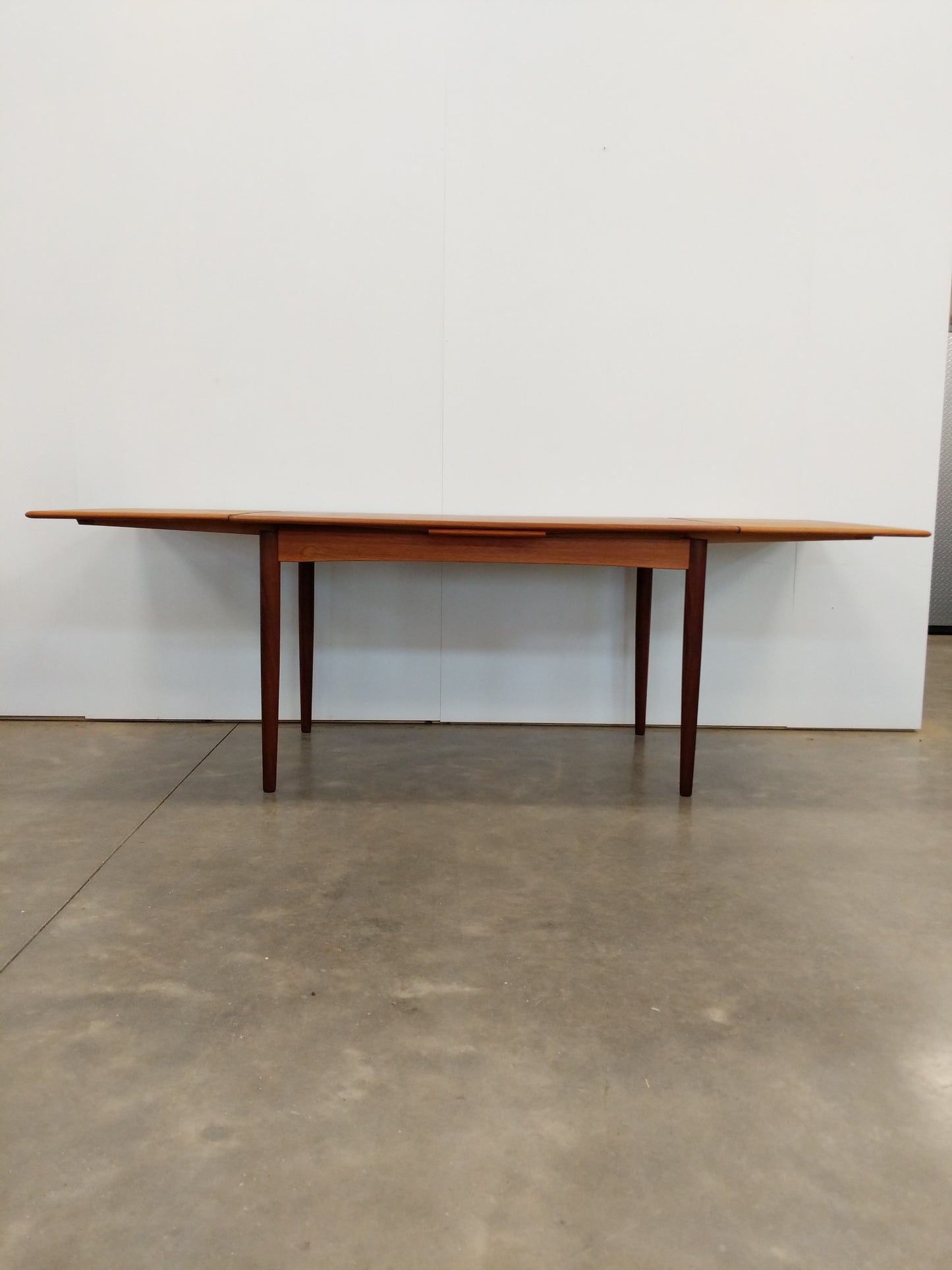 Vintage Danish Modern Teak Extendable Dining Table