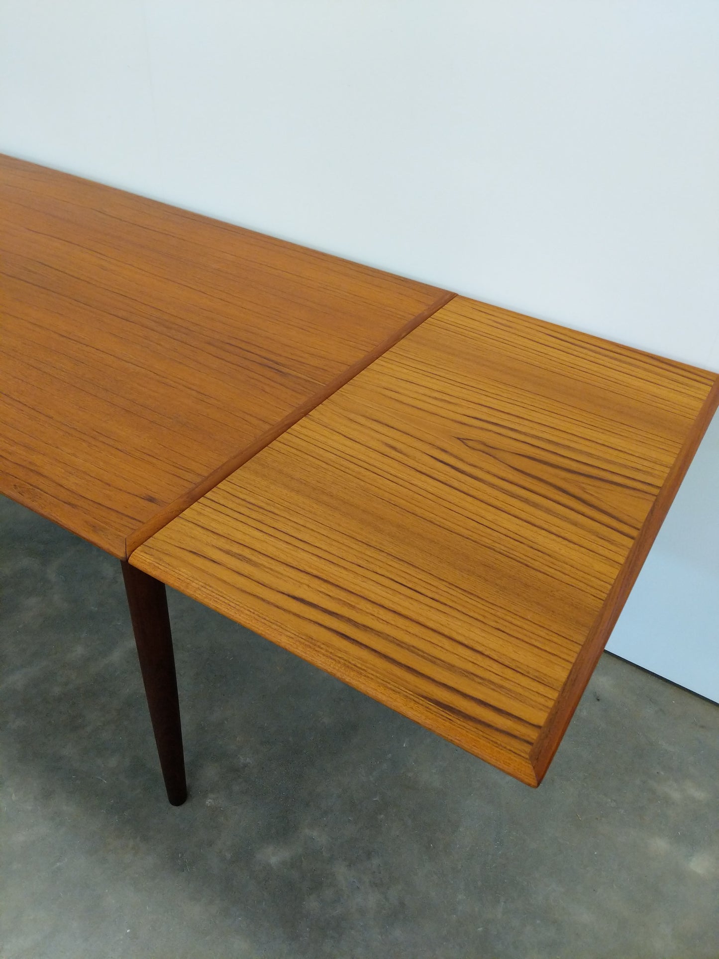 Vintage Danish Modern Teak Extendable Dining Table