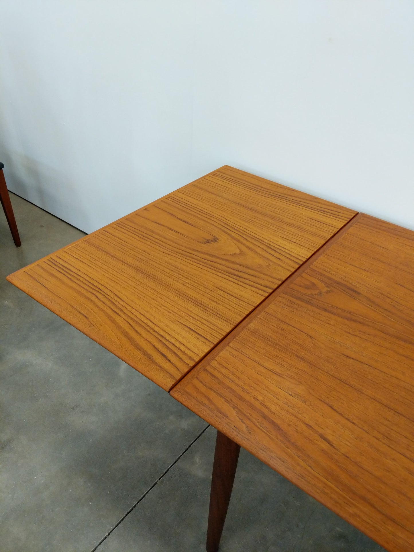 Vintage Danish Modern Teak Extendable Dining Table